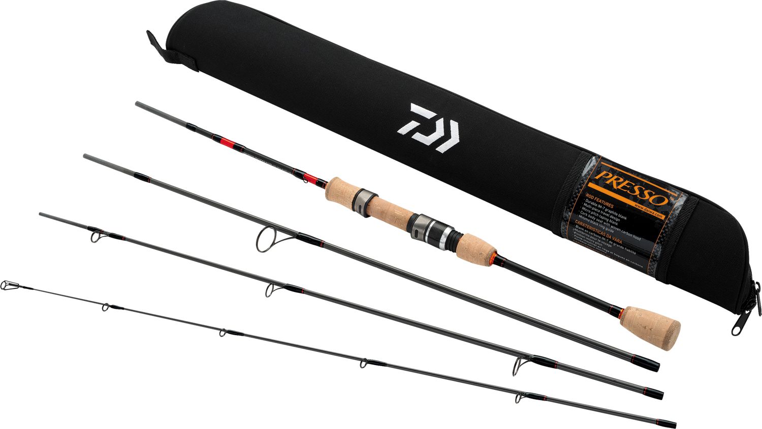 Daiwa Presso Travel 4-Piece Spinning Rods | Dick's Sporting Goods