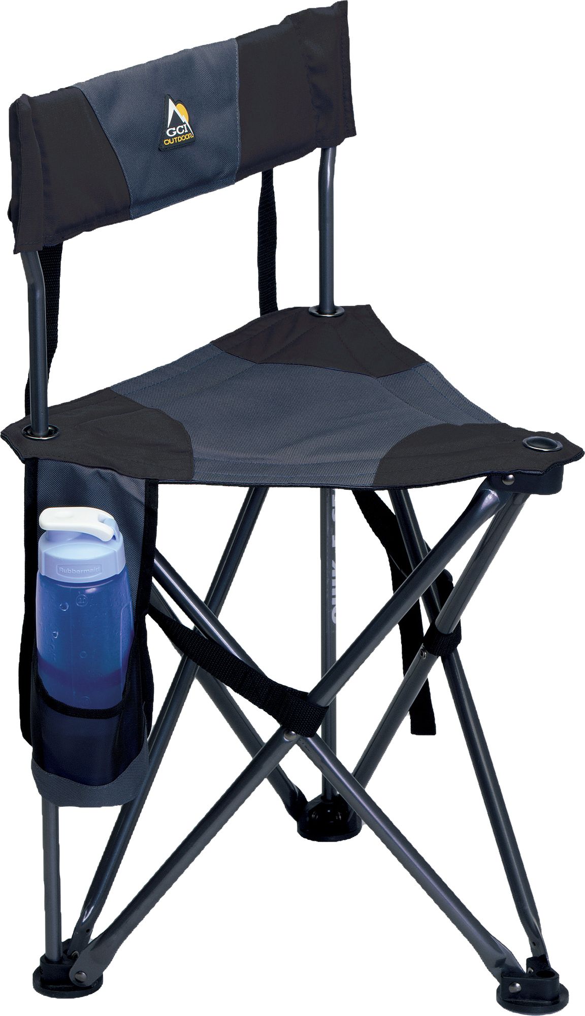 PORTAL Lightweight Backrest Stool Compact Folding Chair Seat with Cooler  Bag and Backpack Straps for Fishing, Camping, Hiking, Supports 225 lbs :  : Sports & Outdoors