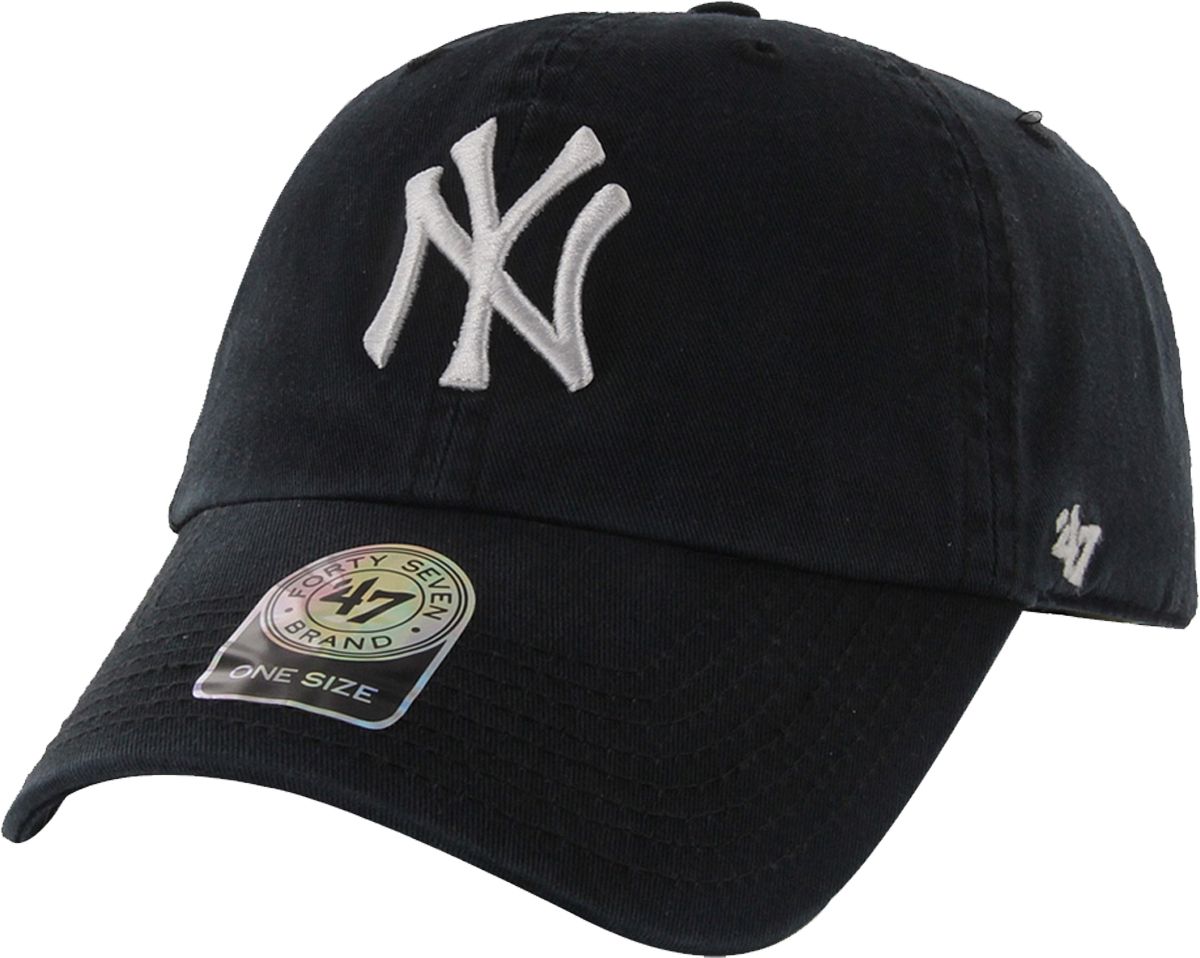 47 Adult New York Yankees Clean Up Black Adjustable Hat | Dick's