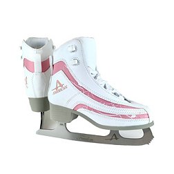 New DR FS25 girl's ice figure skates child junior pic white size 2 girl 