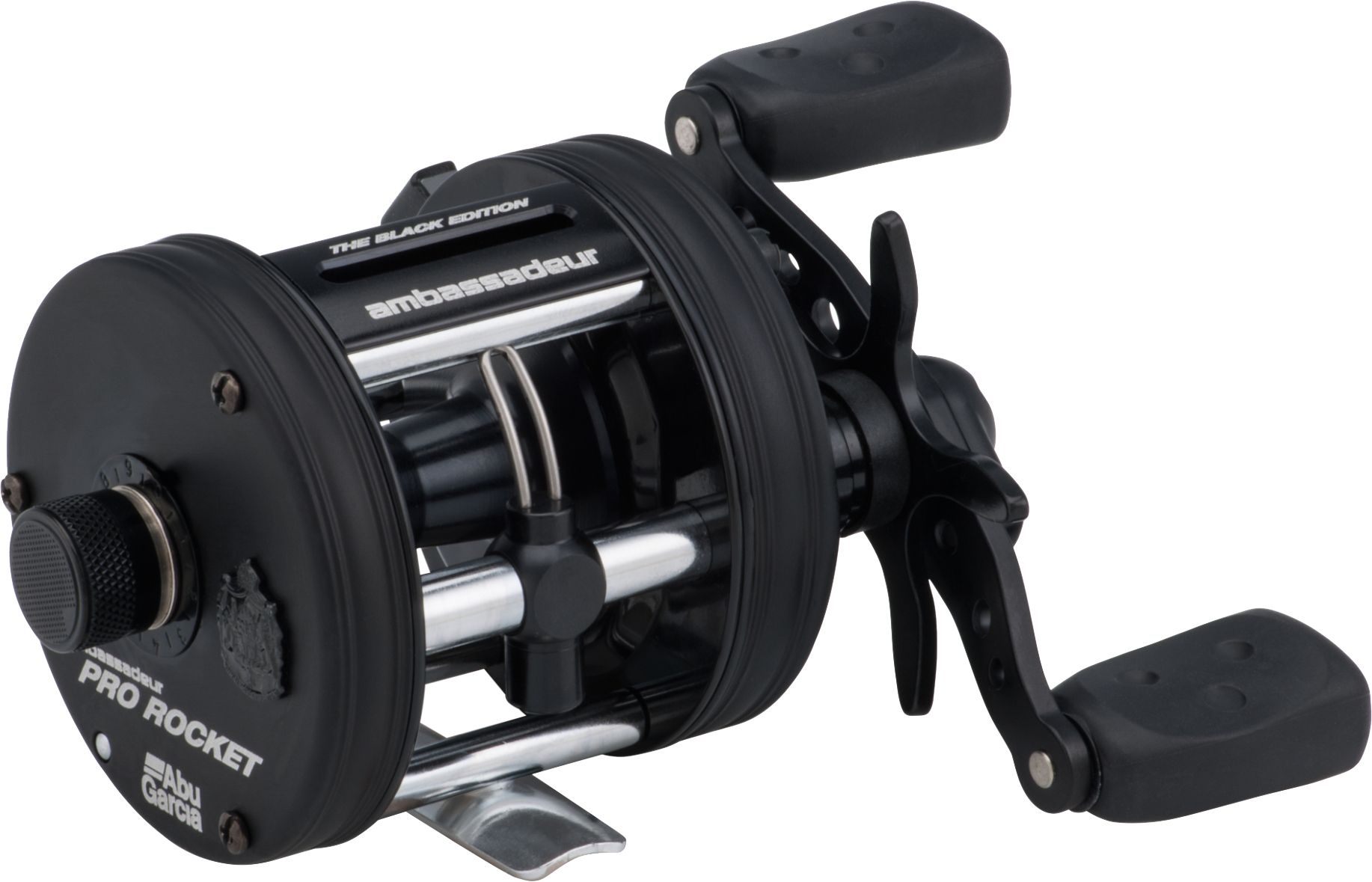 abu garcia 5500pr ambassadeur reel-black edition 5500 Factory Tuned Black  JDM TACKLE HEAVEN A centrifugal brake system that uses an old Abu Garcia Ambassadeur 5500 Striper