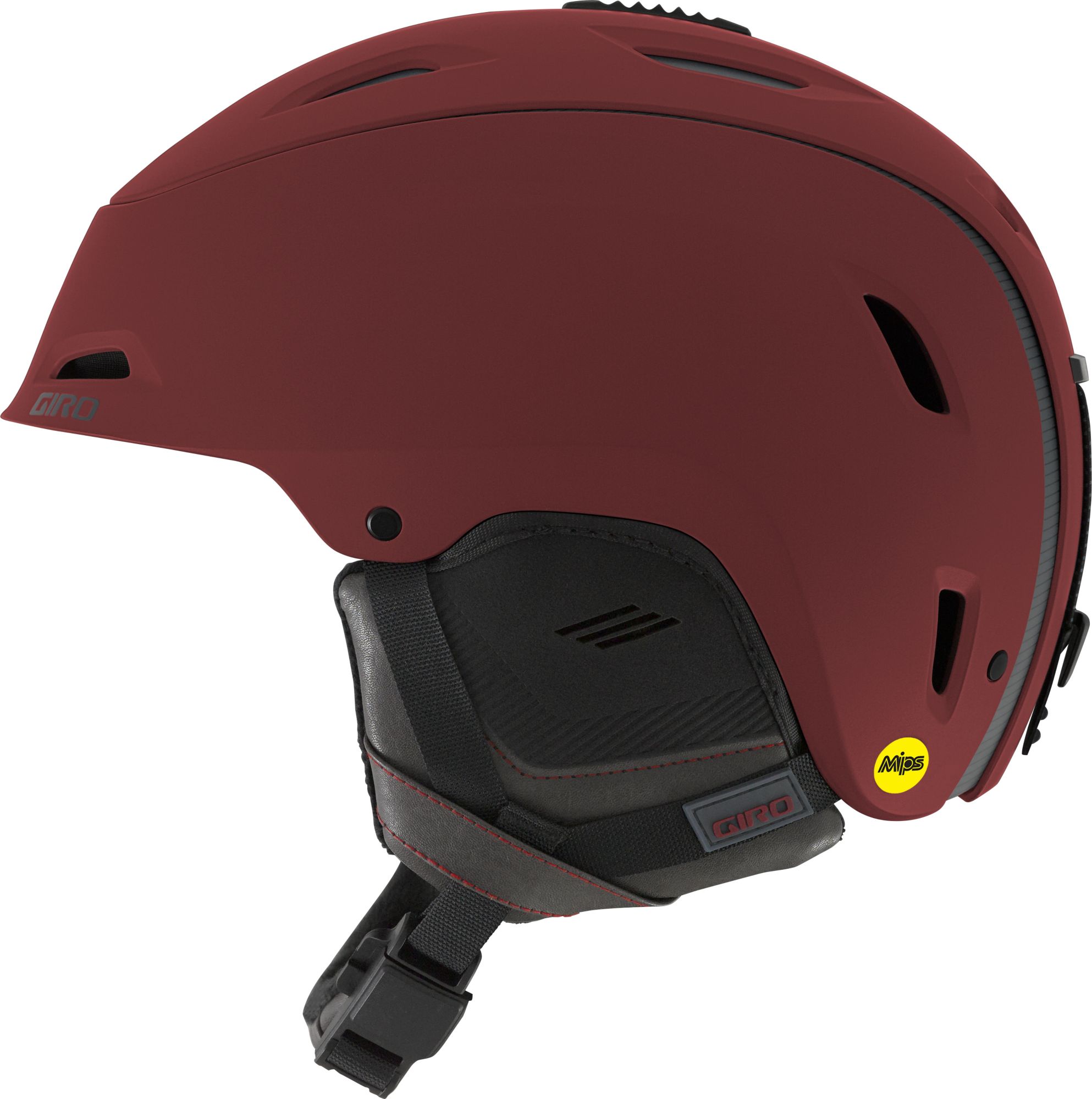 red snow helmet