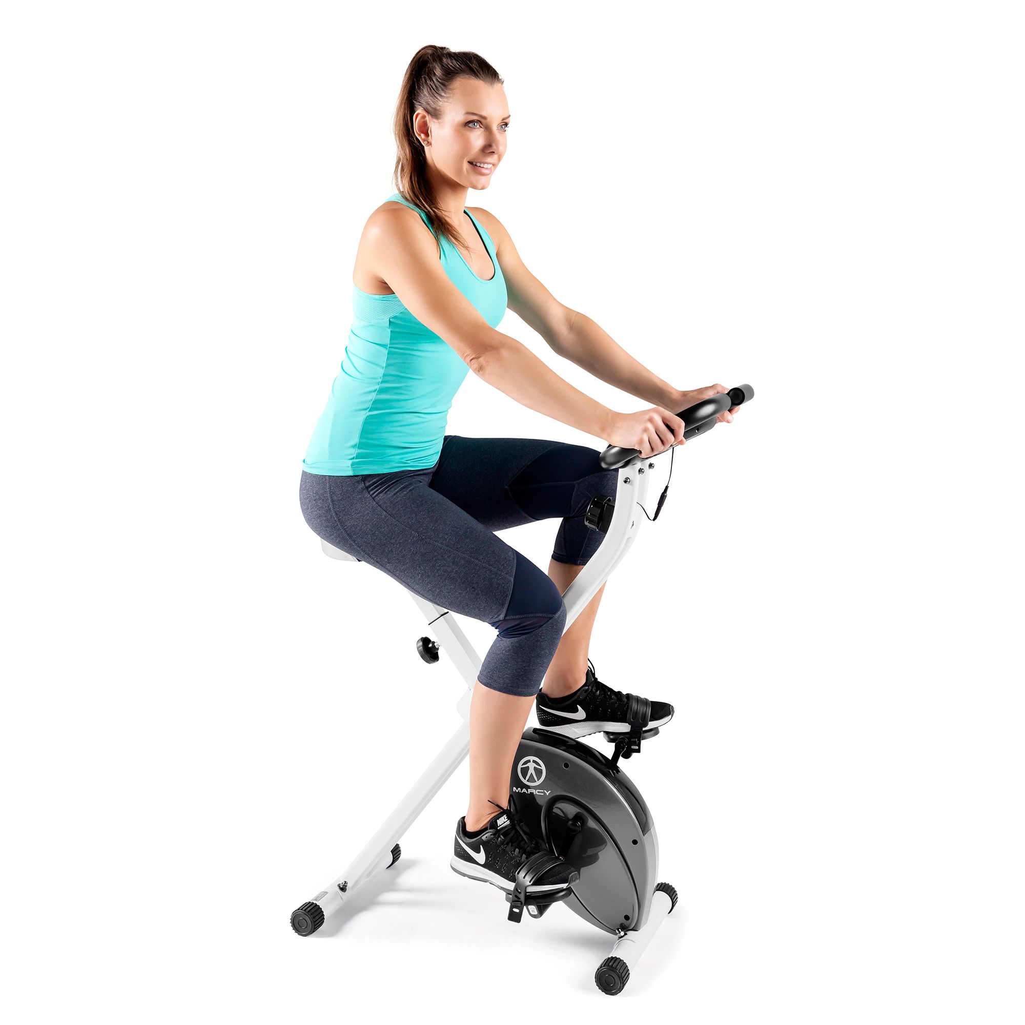 stationary upright bicycle marcy Marcy Foldable Exercise Bike