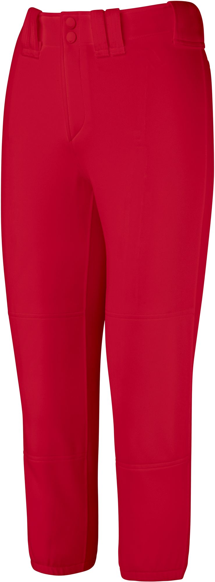 Mizuno Girls Belted Softball Pant Red
