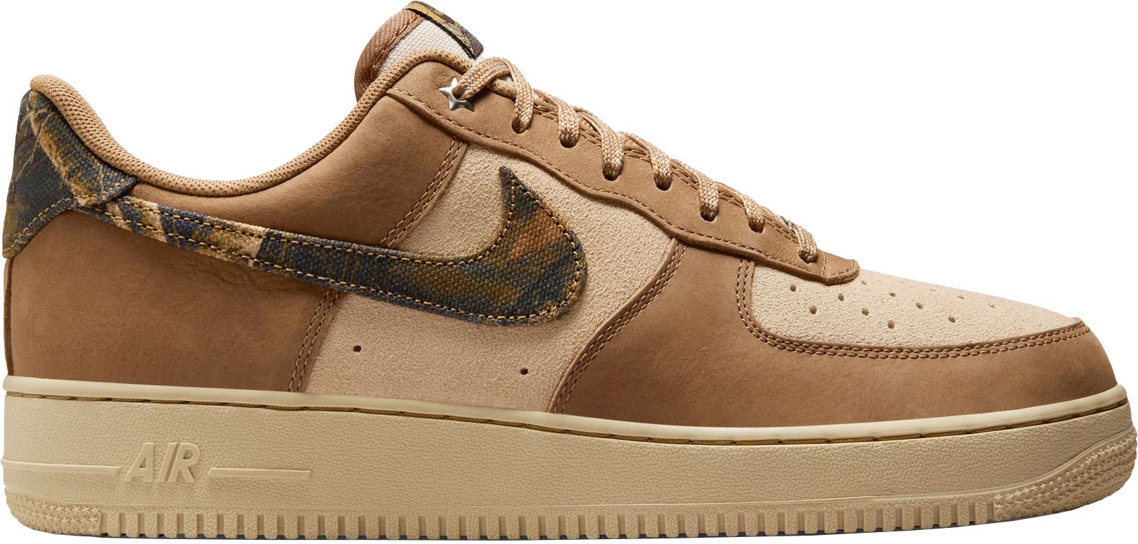 NIKE Air Force 1 \'07 Low Mens US 16 Brown Leather Lace-Up Sneakers NIKE ID Nike Air Force 1  main image 2
