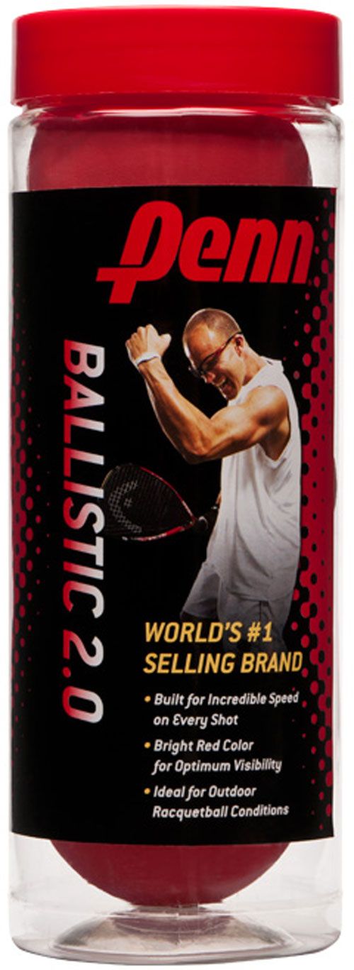 Penn Ballistic 2.0 Red Racquetballs | Dick's Sporting Goods