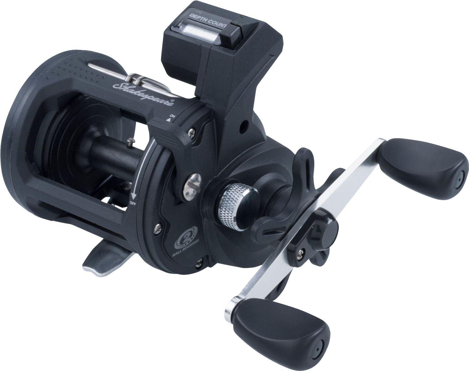 baitcasting reel for trolling Daiwa GL40LC Great Lakes Line Counter CNC machined spool and Aluminum reel handle TEQIN Round Baitcasting Reel, Trolling