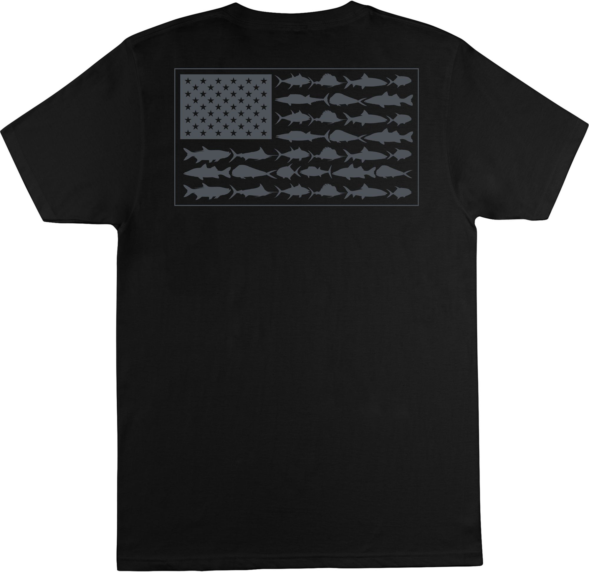 Columbia Men's PFG Americana Saltwater Fish Flag T-Shirt