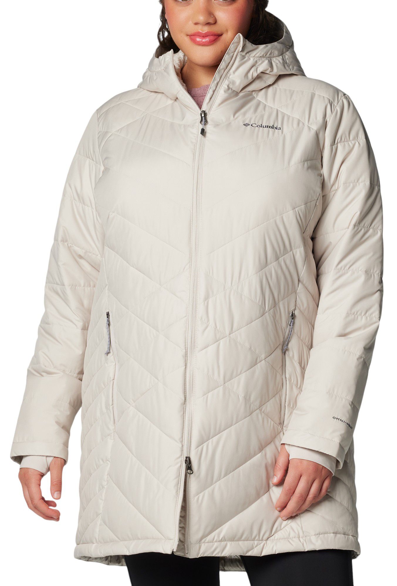 Columbia Women's Plus Size Heavenly Long Hooded Down Jacket