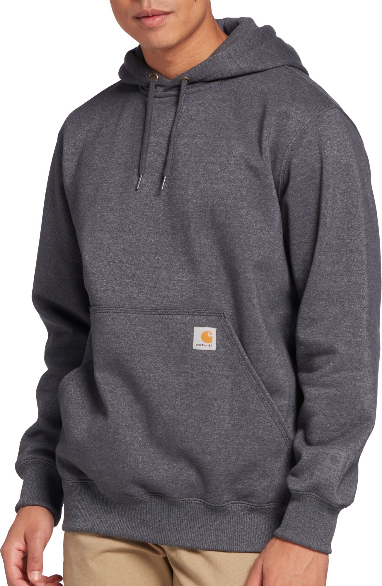 Carhartt Men s Rain Defender Paxton Heavyweight Hooded Sweatshirt Carbon Heather