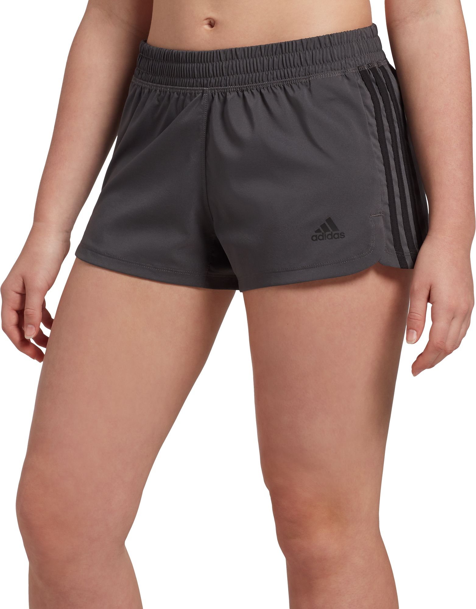 Womens 3 store stripe adidas shorts