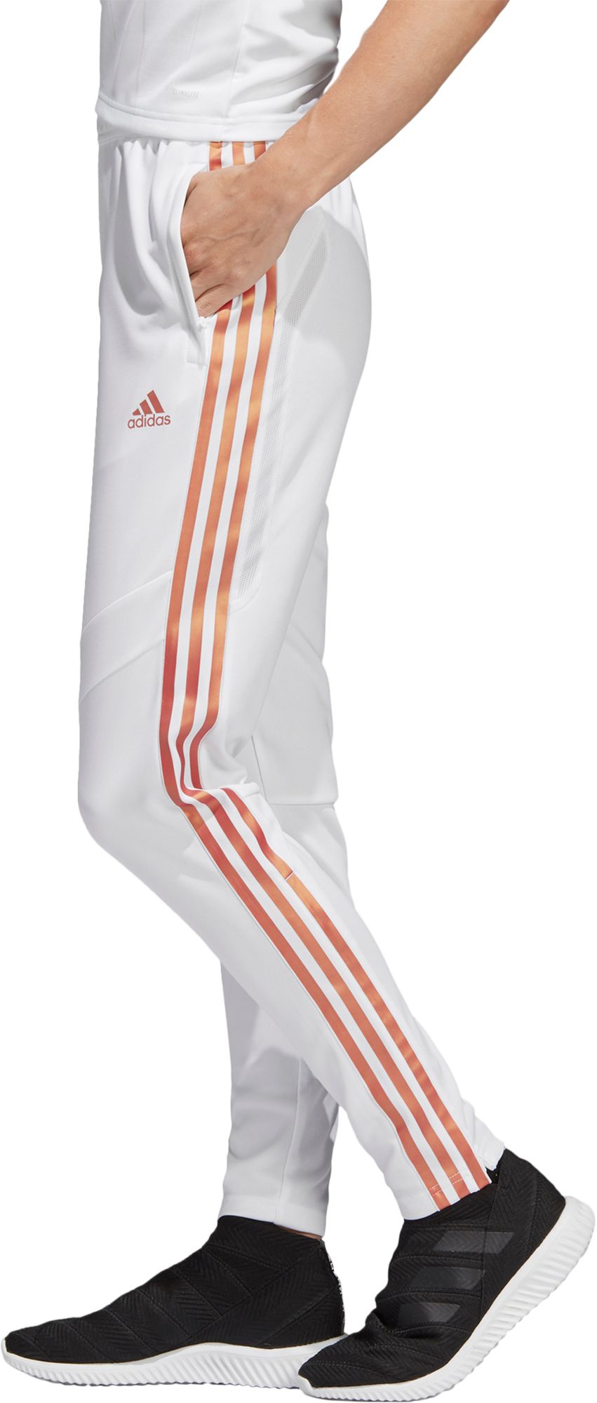 orange adidas soccer pants