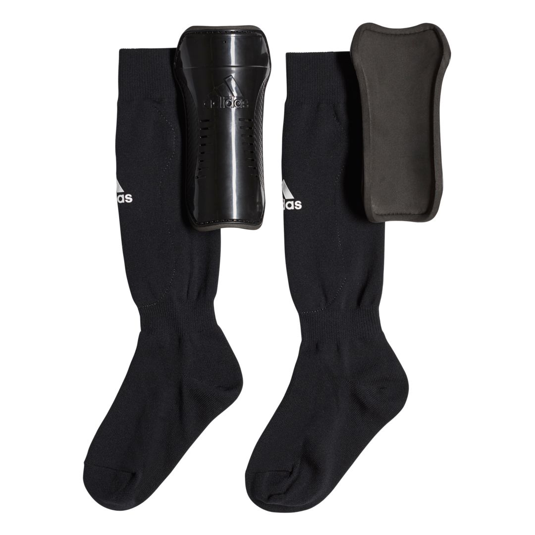 Adidas Youth Sock Guard Black White