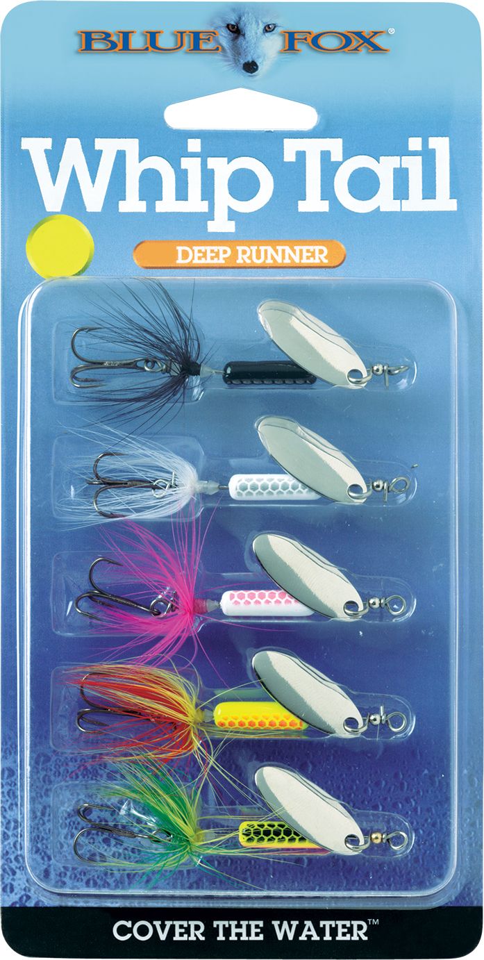 blue fox deep diver flash spinner fishing lure kit Blue Fox BFWT0K5 Whiptail Kit
