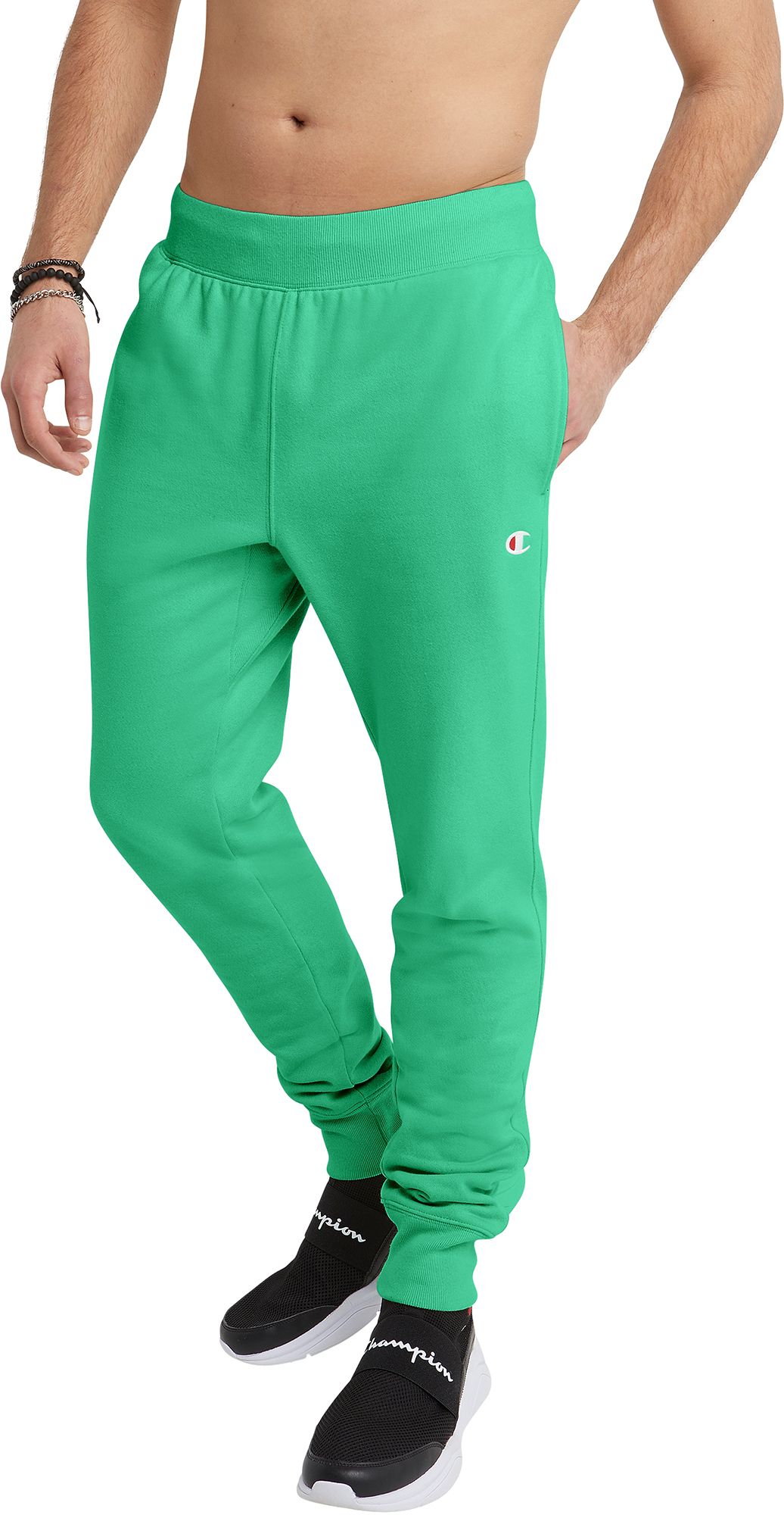 mens green sweatpants