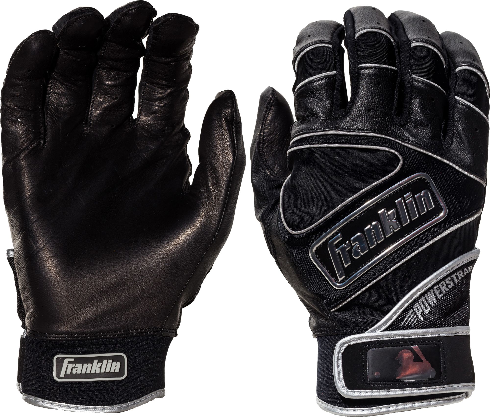 Franklin Adult Powerstrap Chrome Batting Gloves | Dick's Sporting