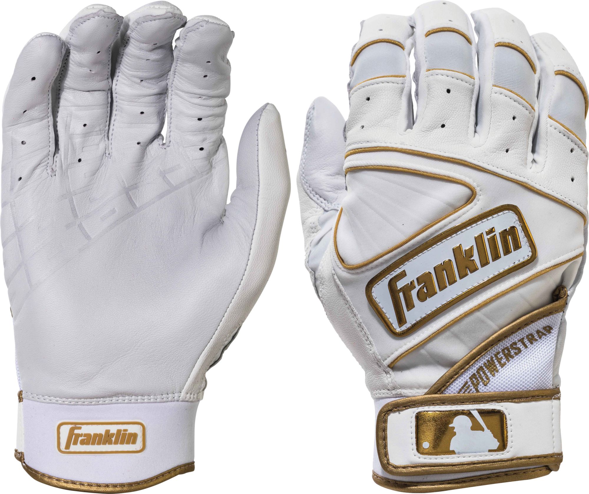 Franklin Adult Powerstrap Chrome Batting Gloves | Dick