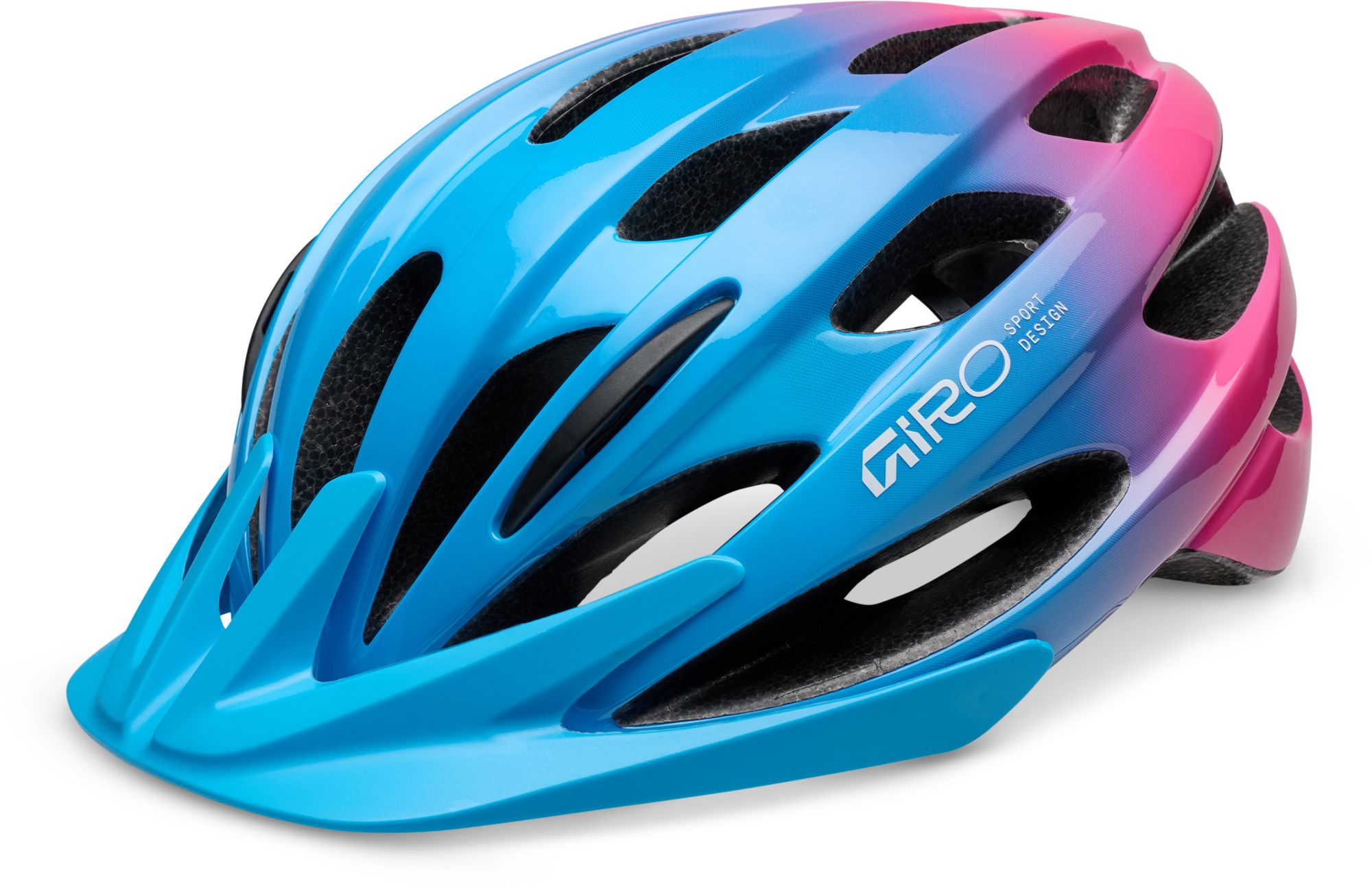 bike brand youth football helmets Giro Youth Raze Bike Helmet, Kids, Gloss Blue/Pink Fade
