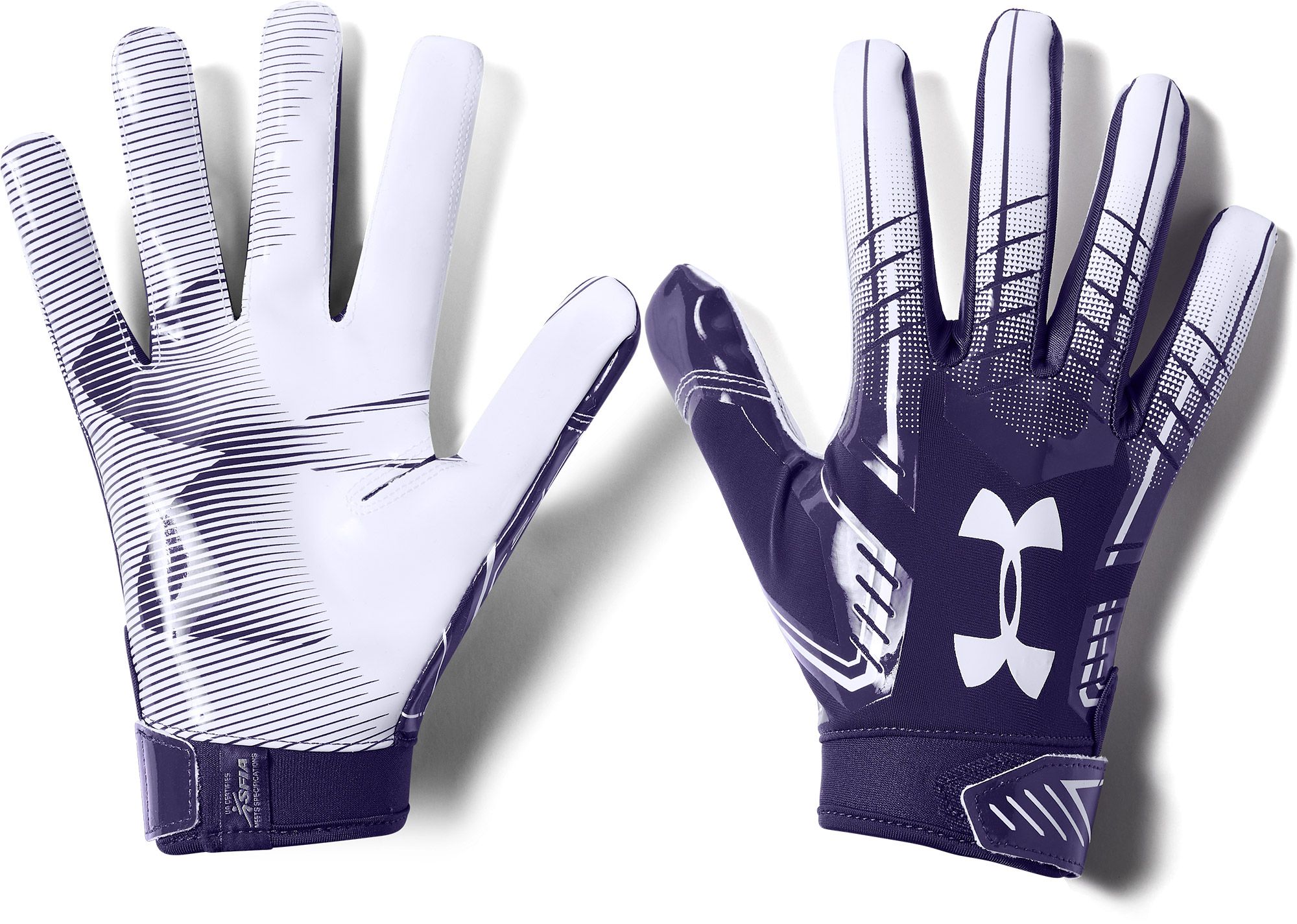 Under Armour UA F6 Limited Edition Football Gloves Men's Size L Always Open Blue 
