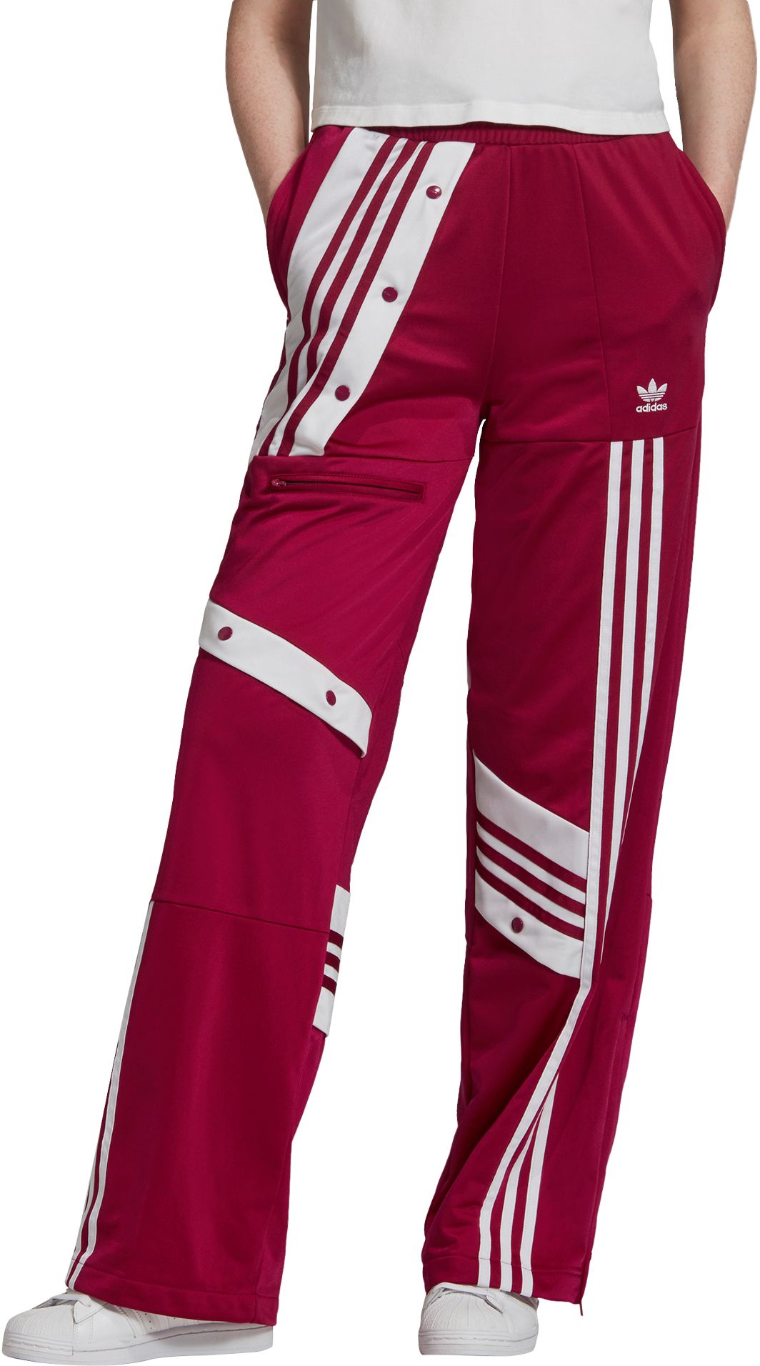 adidas purple tracksuit bottoms