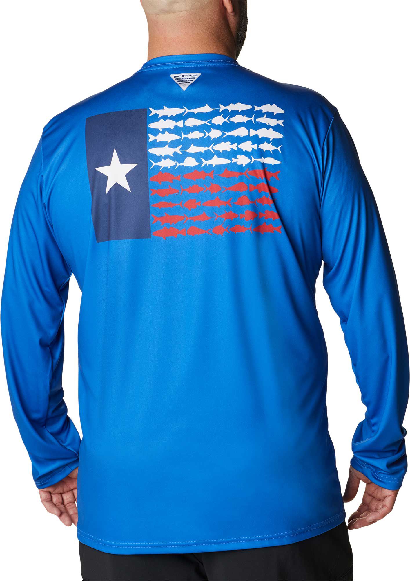 Columbia Men's PFG Terminal Tackle Fish Flag Long Sleeve