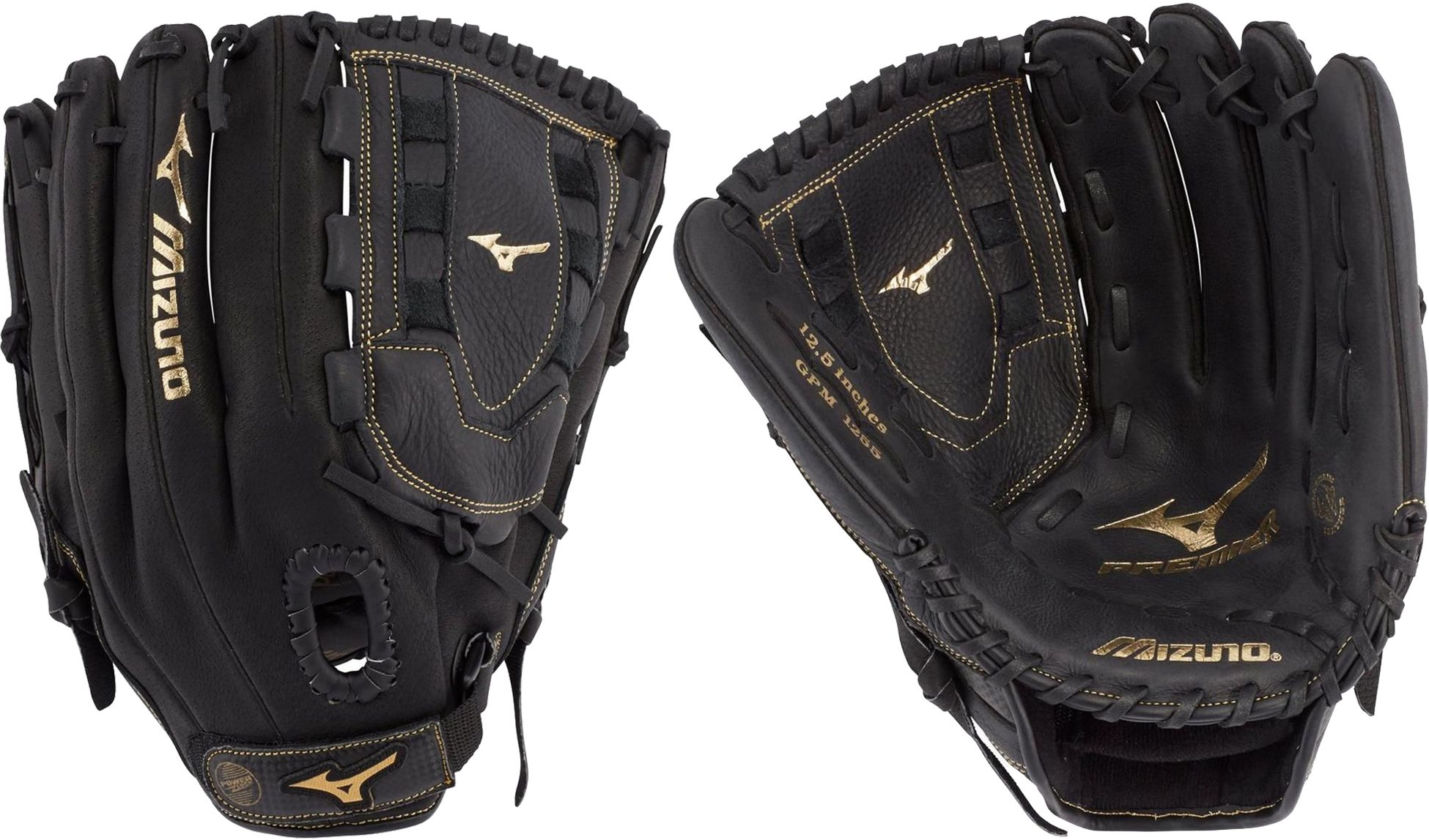 Mizuno 硬式野球グローブ 黒 12.5インチ Mizuno 12.5'' Premier Series Slowpitch Glove | Dick's Sporting Goods