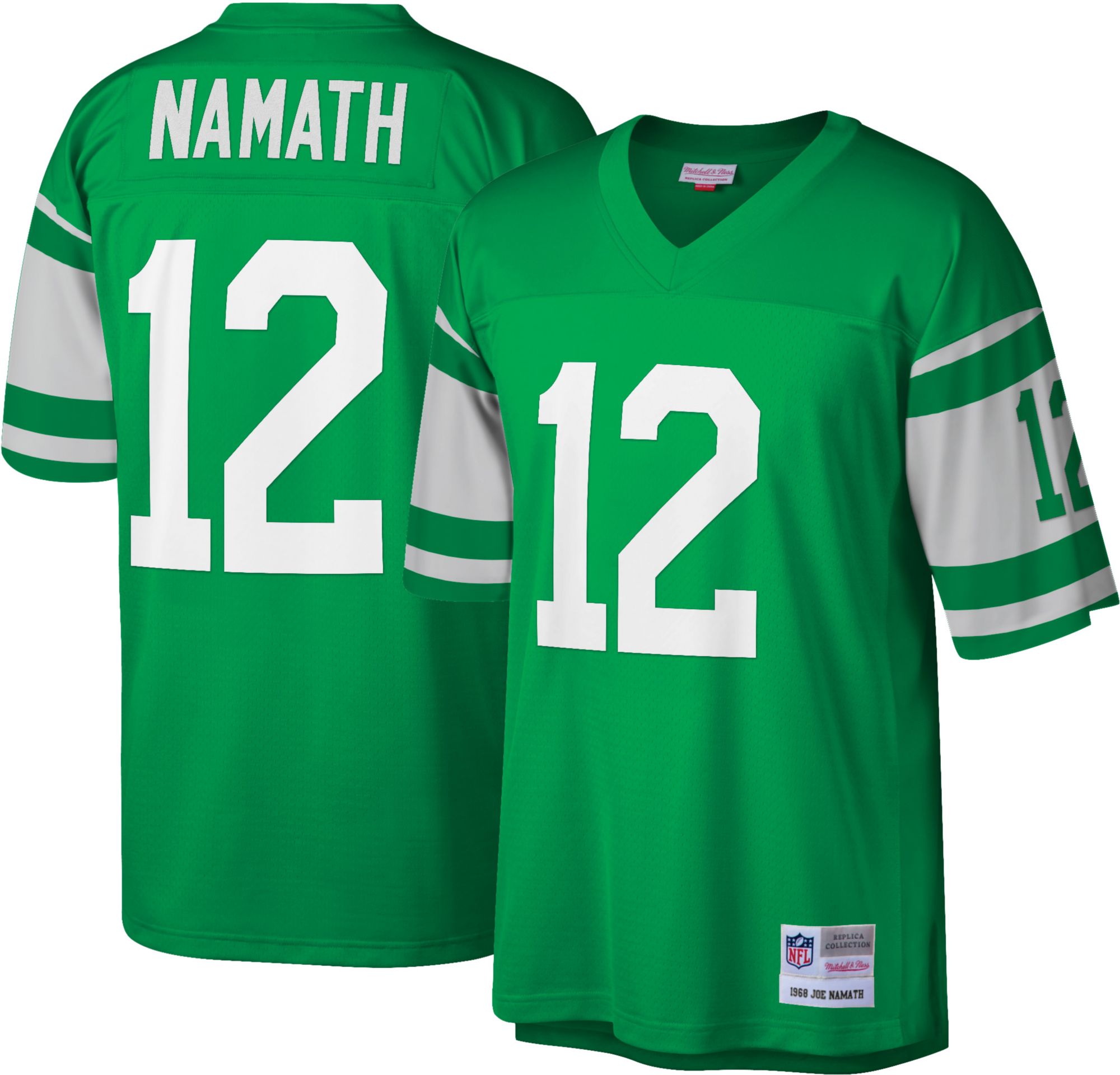 Mitchell & Ness Men's New York Jets Joe Namath #12 1968 Throwback