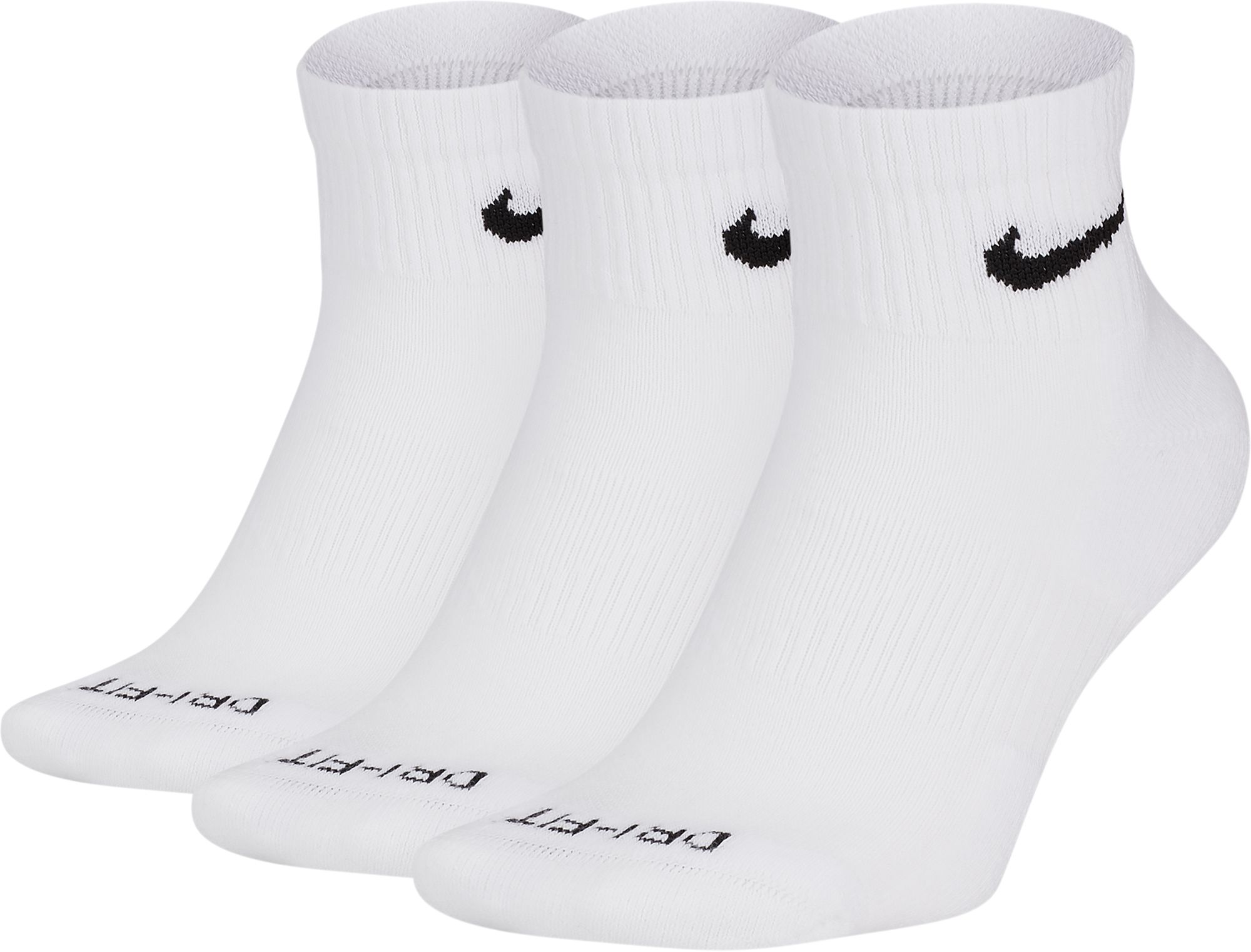 Nike Everyday Plus Cushion Ankle Training Socks 3 Pack Dick s Sporting Goods