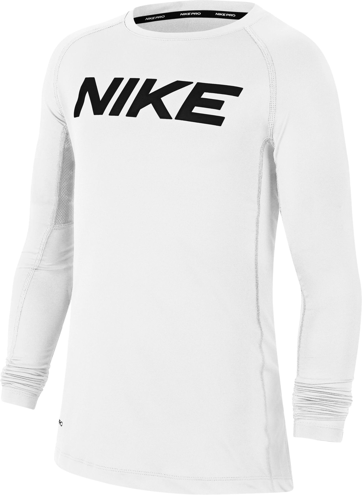 white nike long sleeve shirt