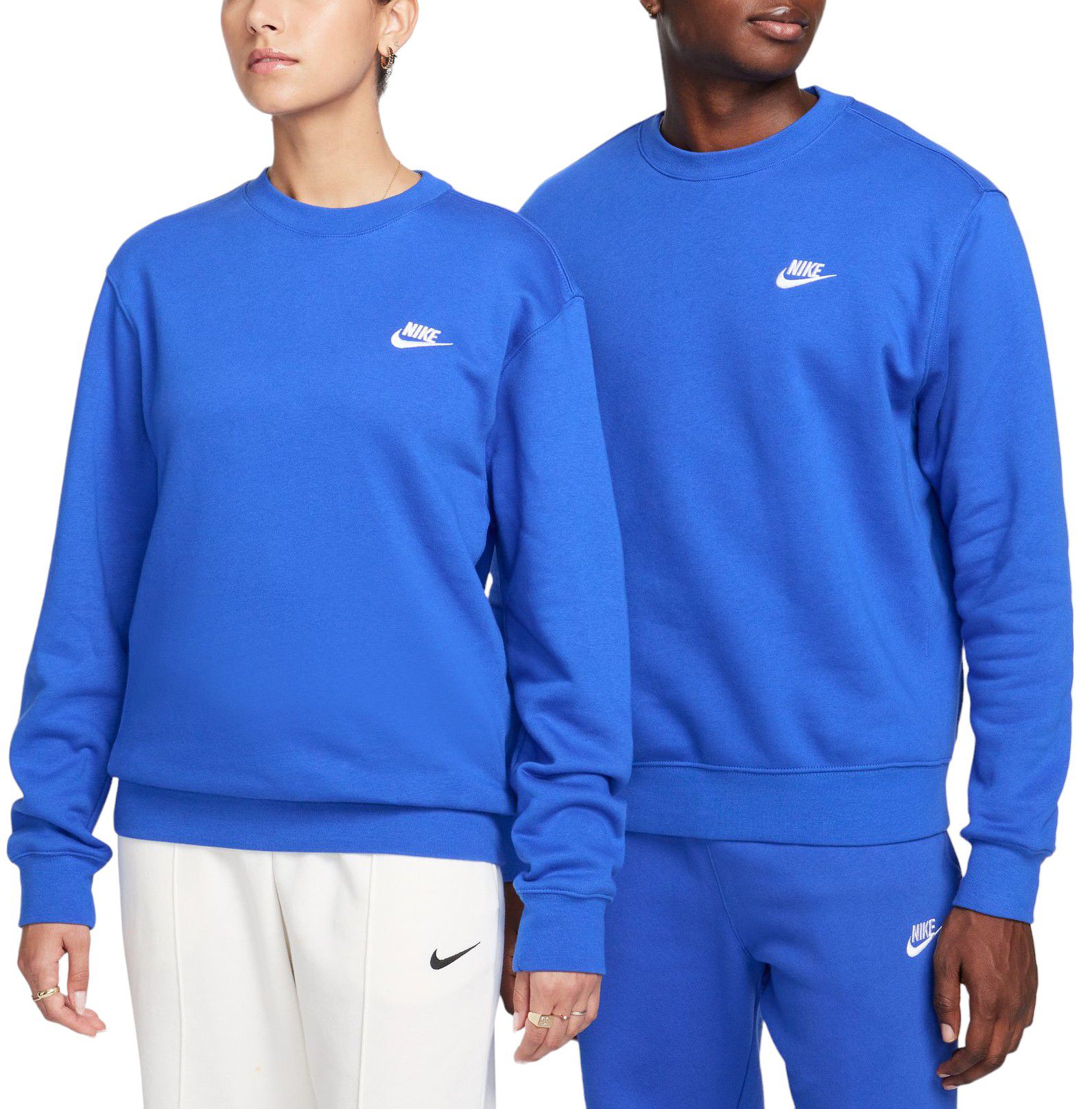 Blue nike crewneck sweatshirt on sale