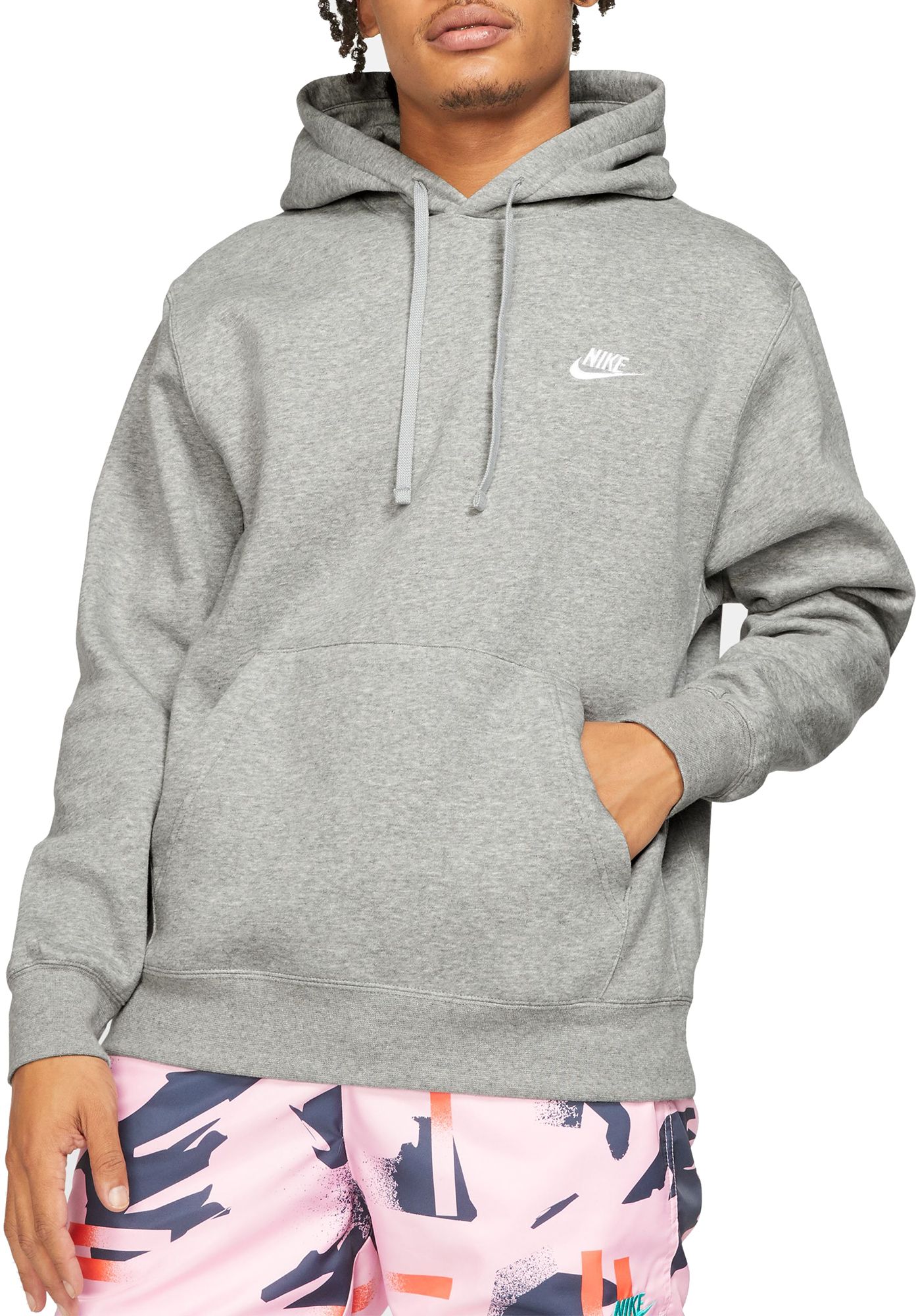 Grey nike hoodie sale sale