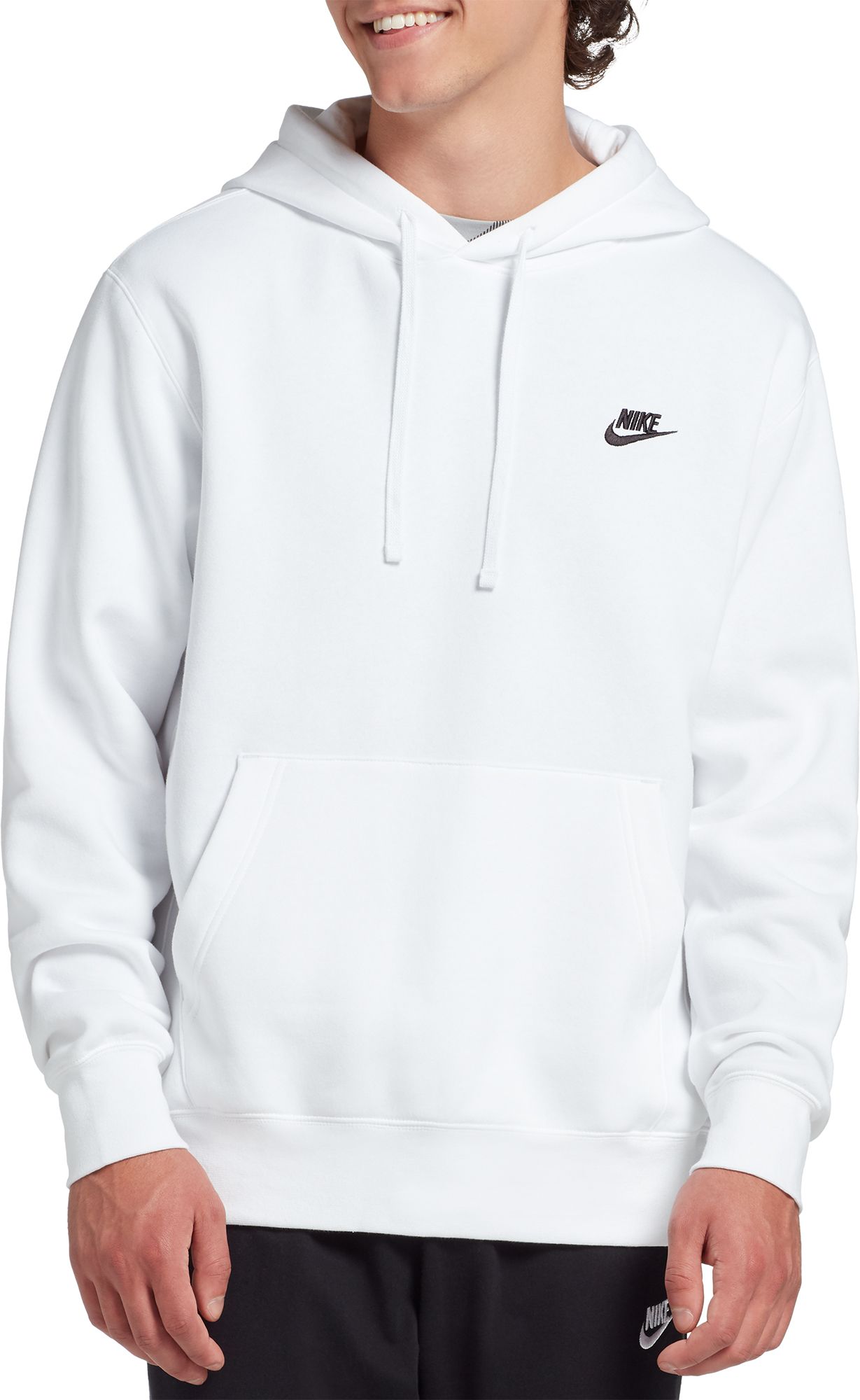 White and grey nike hoodie sale