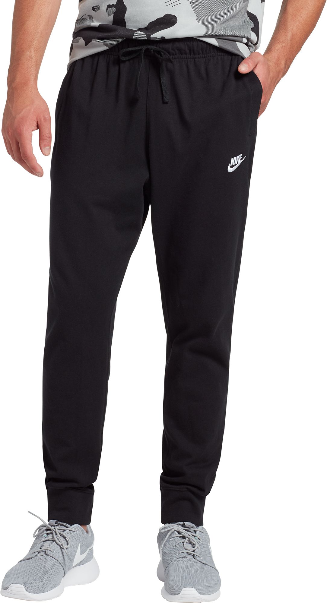 solid black joggers