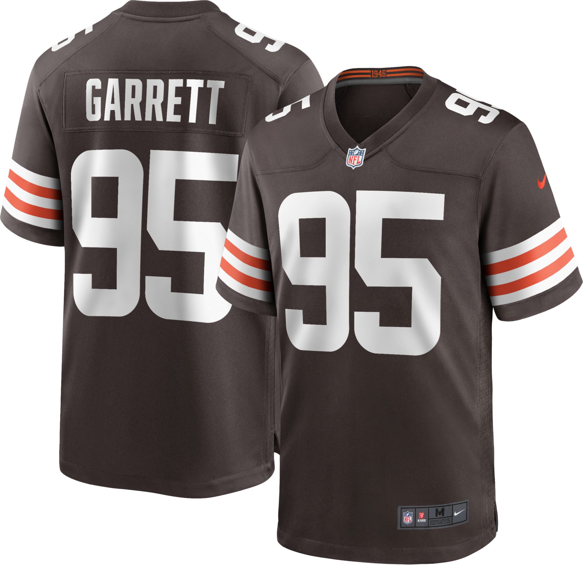 Nike Men s Cleveland Browns Myles Garrett 95 Brown Game Jersey Dick s Sporting Goods