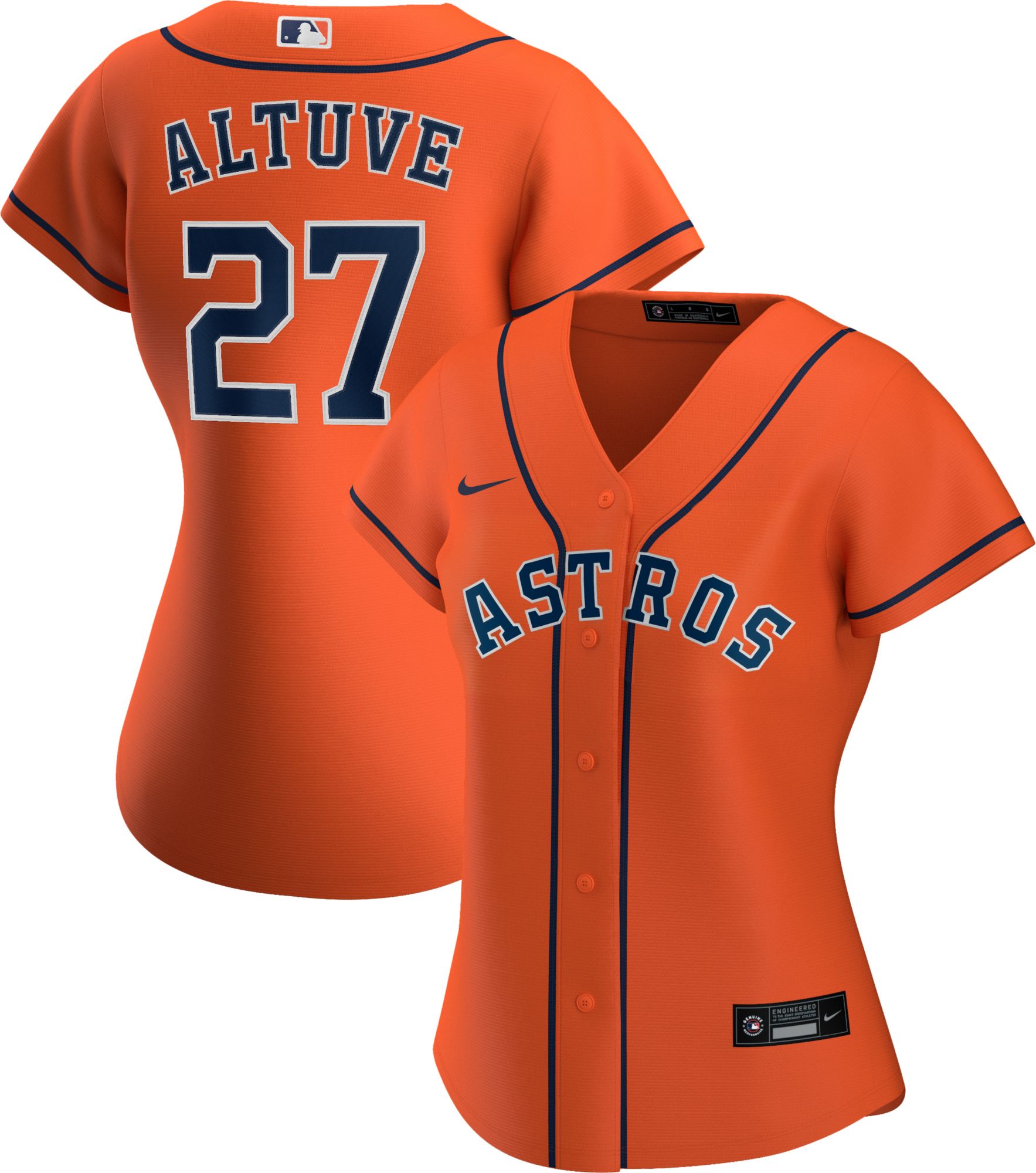 Nike Women's Replica Houston Astros Jose Altuve #27 Cool Base