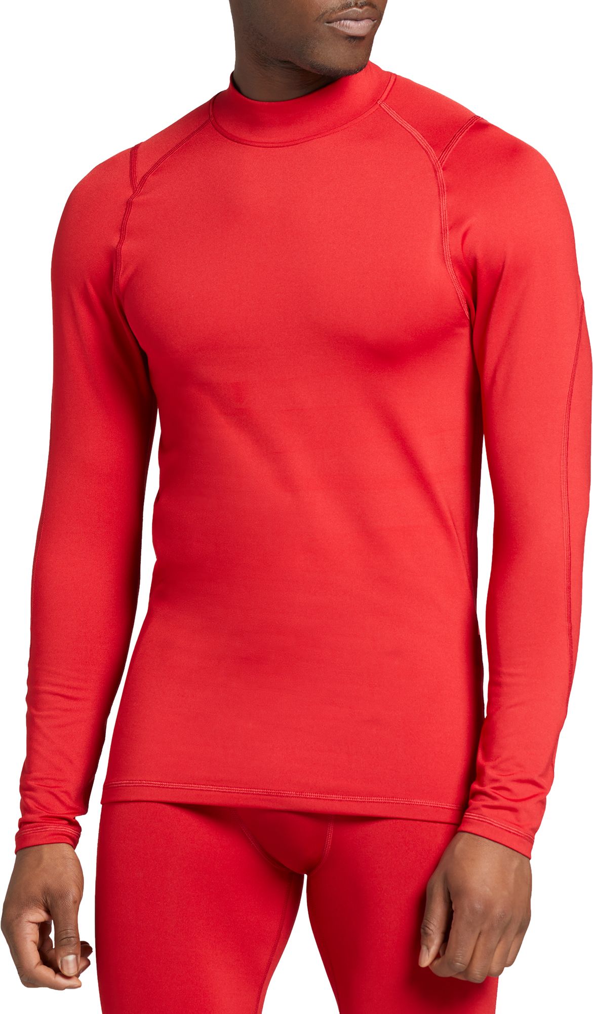 DSG Men's Cold Weather Compression Mock Neck Long Sleeve Shirt