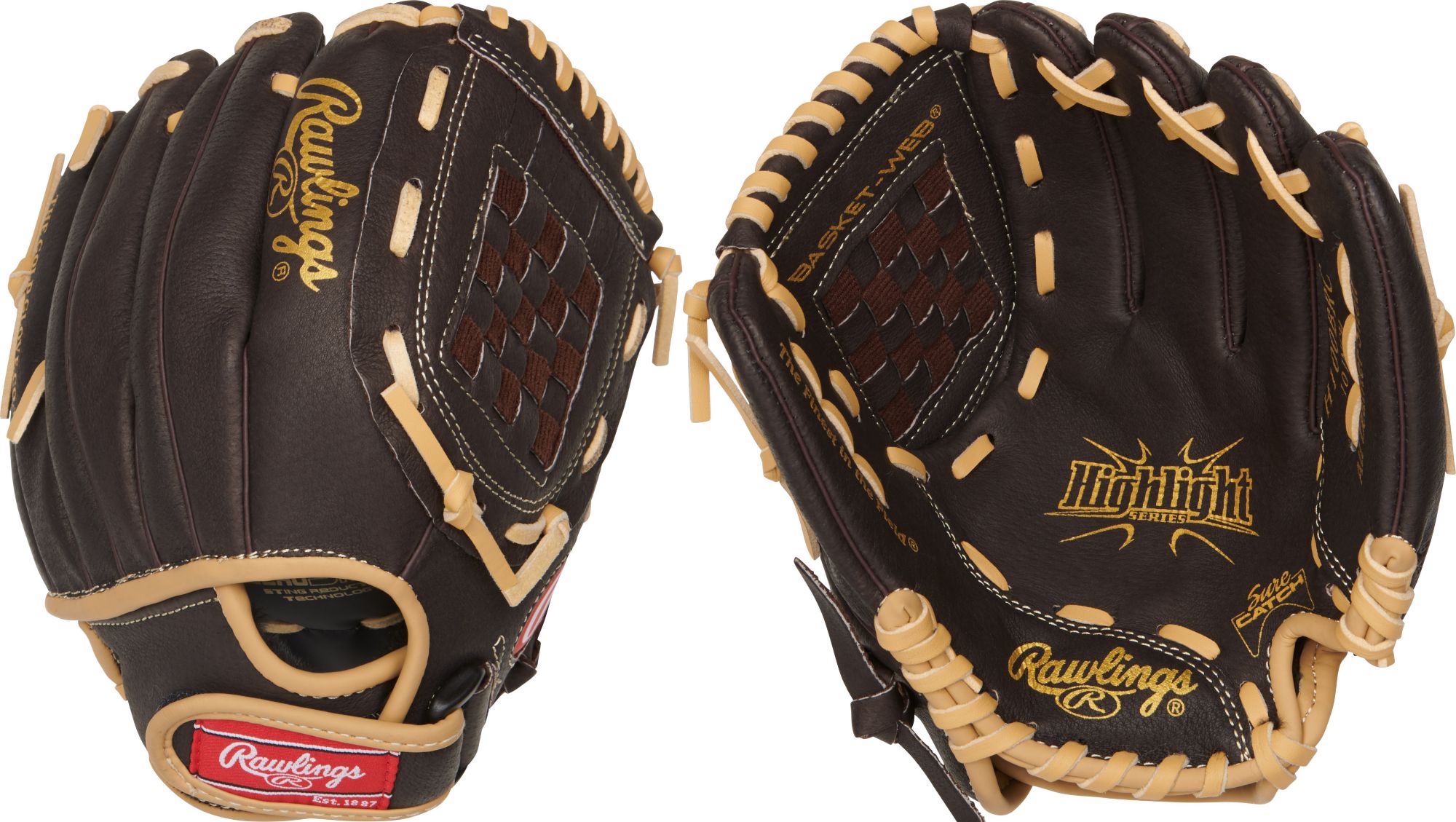 Gants de frappe Rawlings T-Ball rose et blanc enfant taille 3