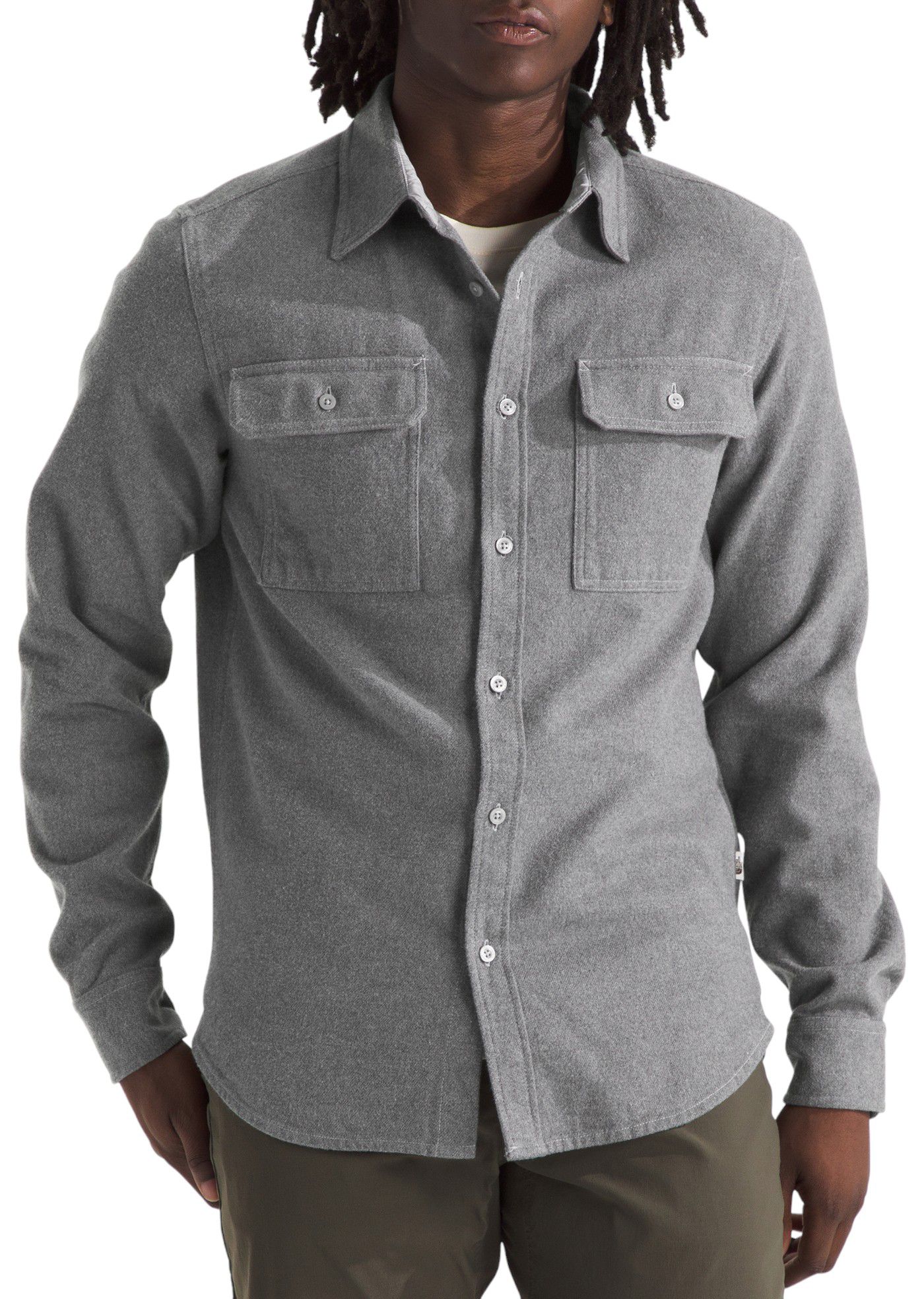 The North Face Arroyo Flannel Shirt Men s TNF Medium Grey Heather L