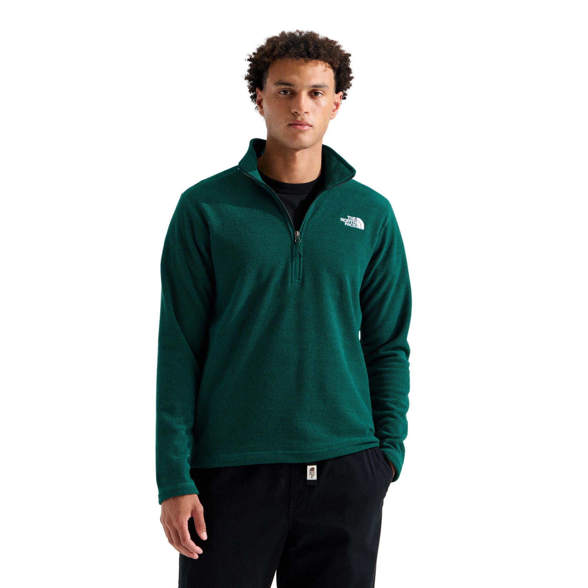 ノースフェイス The North Face Men's Textured Cap Rock Fleece 1/4 Zip Pullover