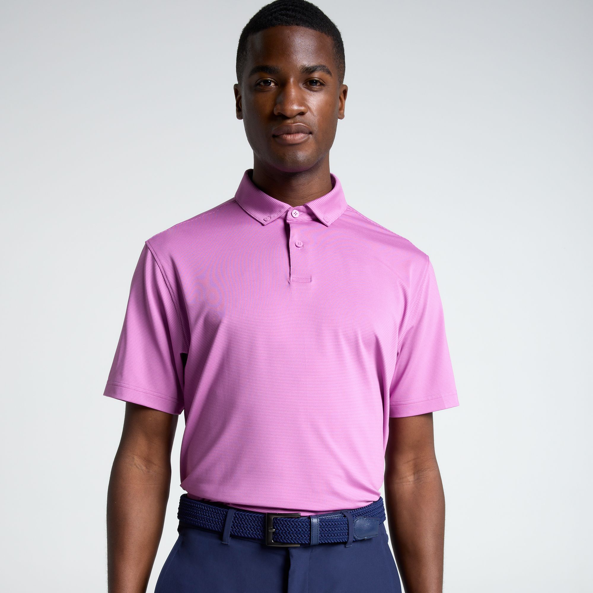 Walter Hagen Men's Performance 11 Championship Stripe Golf Polo