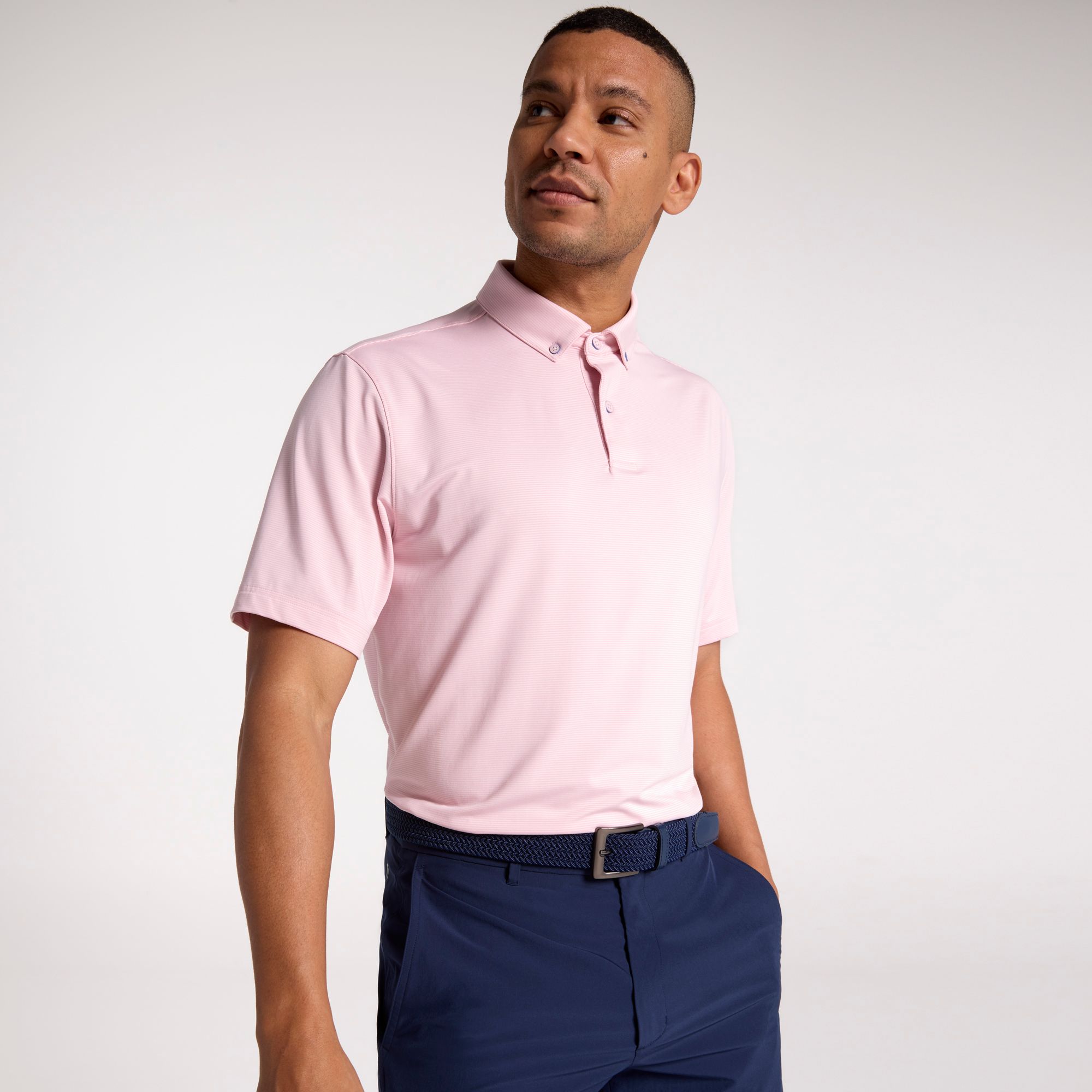 Walter Hagen Men's Performance 11 Championship Stripe Golf Polo