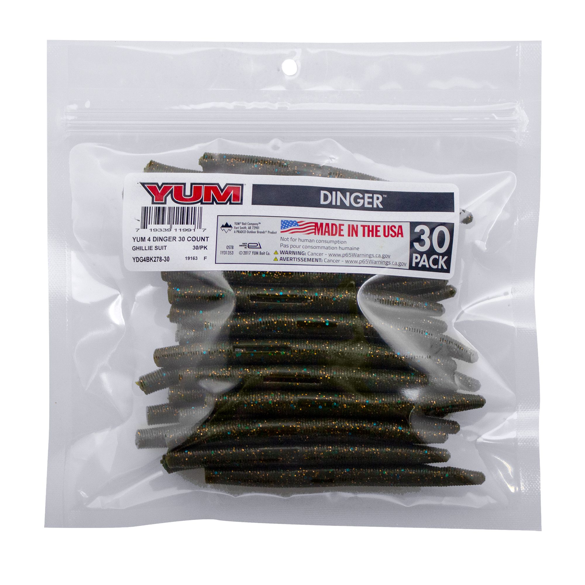 Yum Dinger 5" Bulk Ghillie Suit
