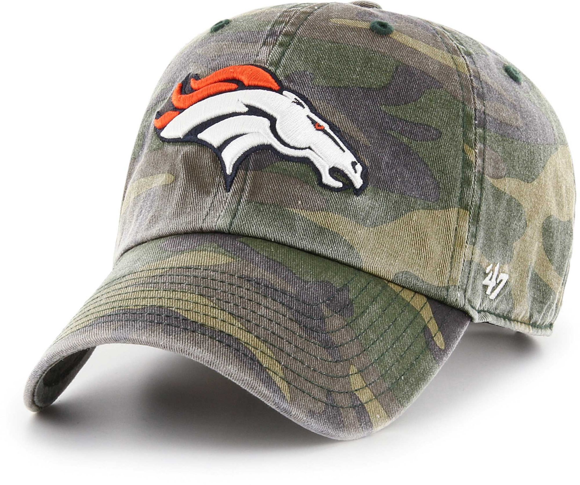 47 Men's Denver Broncos Camo Cleanup Adjustable Hat | Dick's