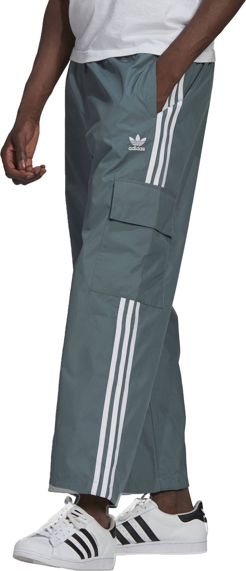 dark green adidas track pants