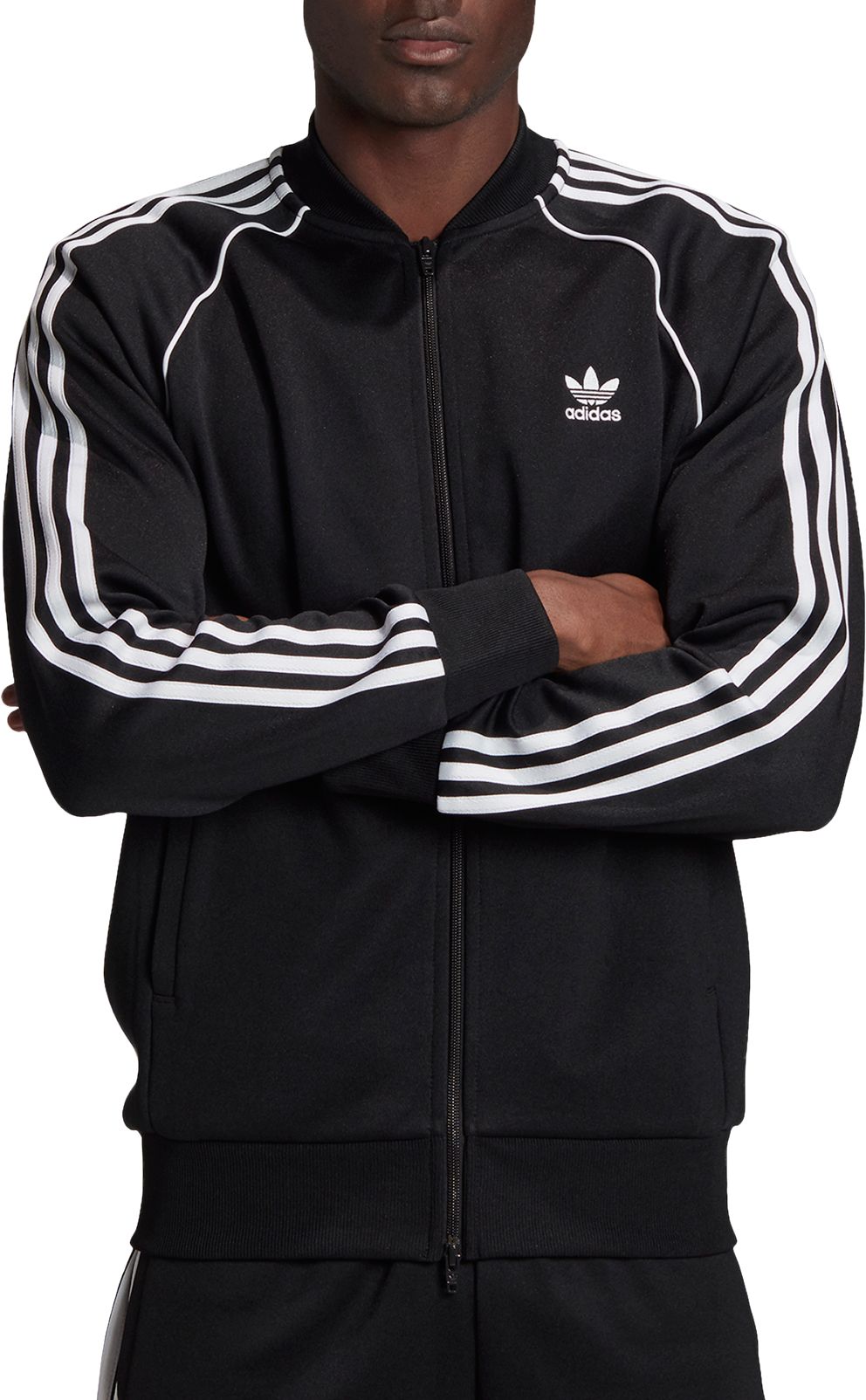 mens black adidas coat