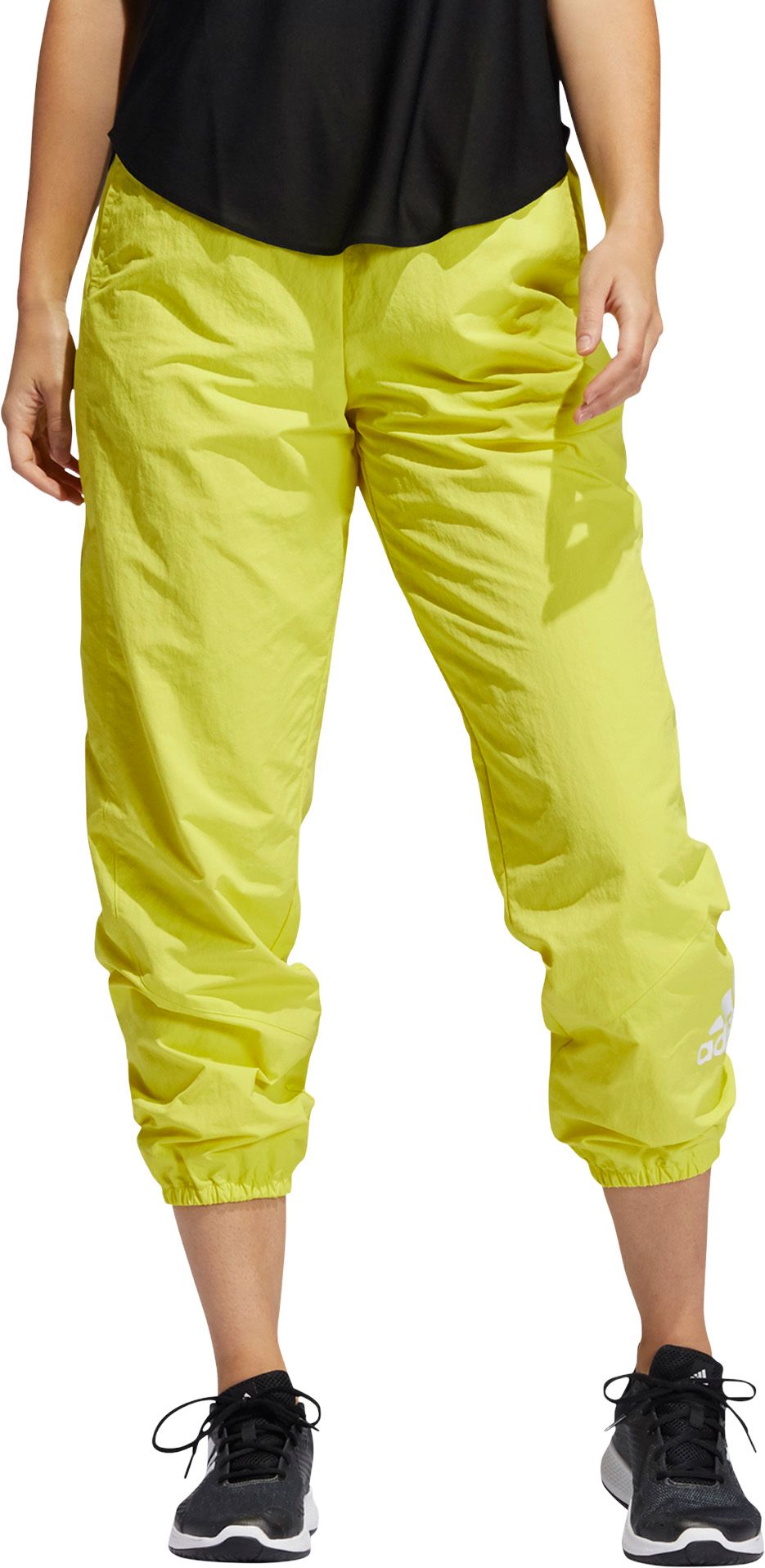 yellow adidas joggers mens