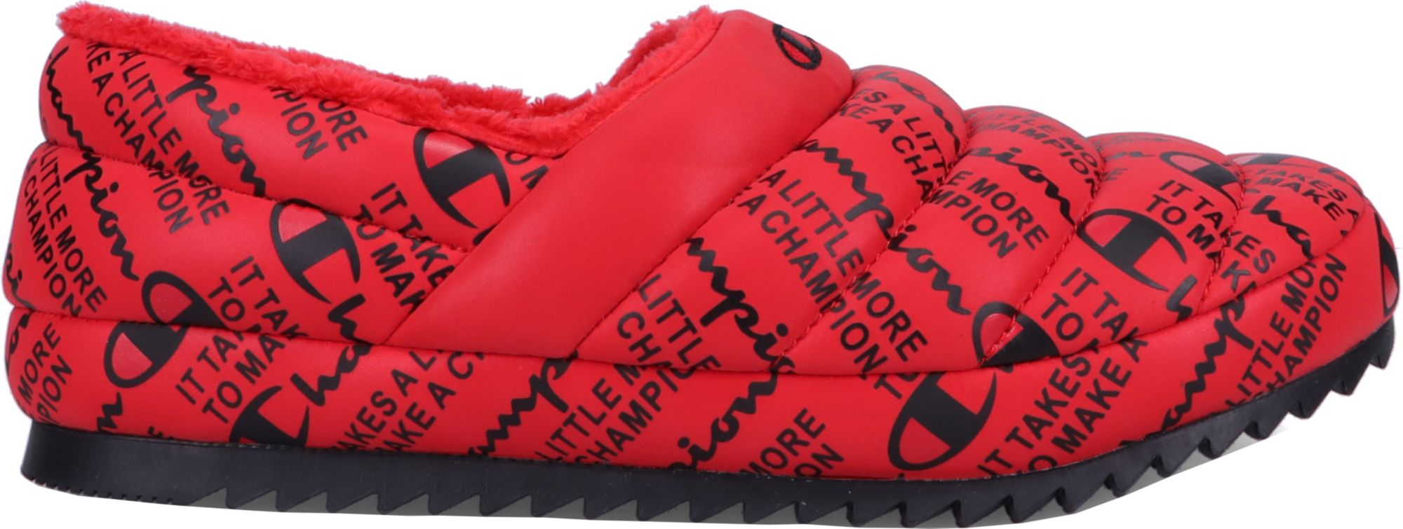 champs slippers red