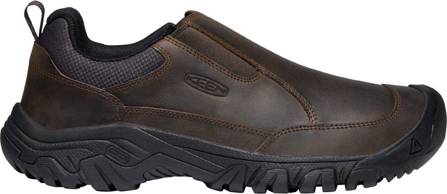 KEEN Men’s Black Leather Slip-On Shoes – Size 11.5 Arch Support – Targhee III KEEN Men main image 2