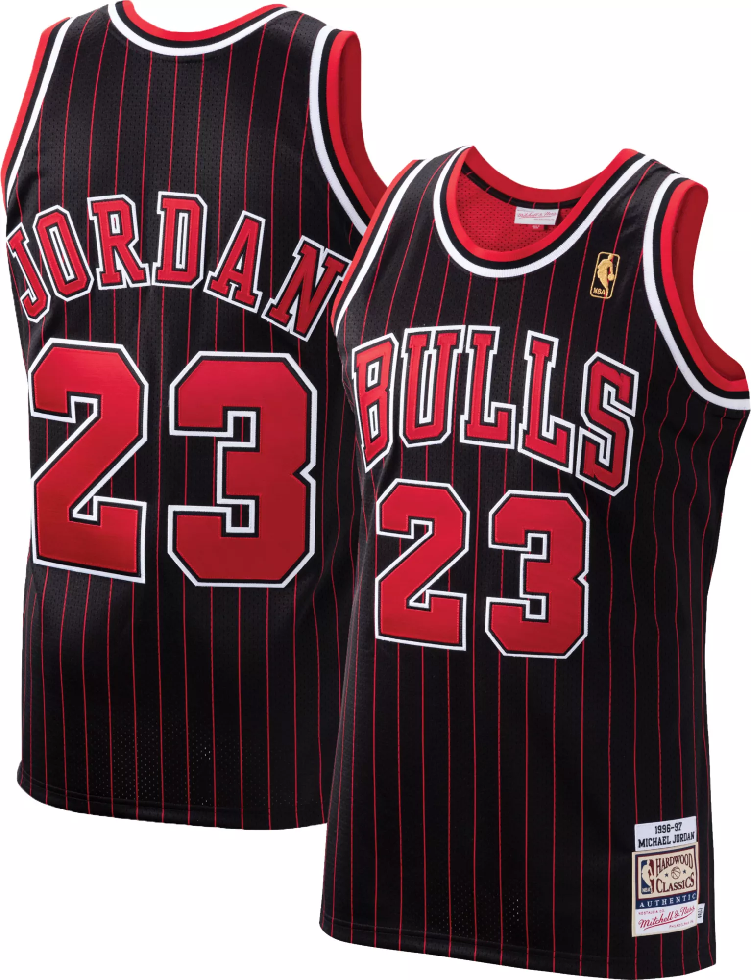 Mitchell & Ness Men's Chicago Bulls Michael Jordan #23 Authentic 1996-97 Black Jersey