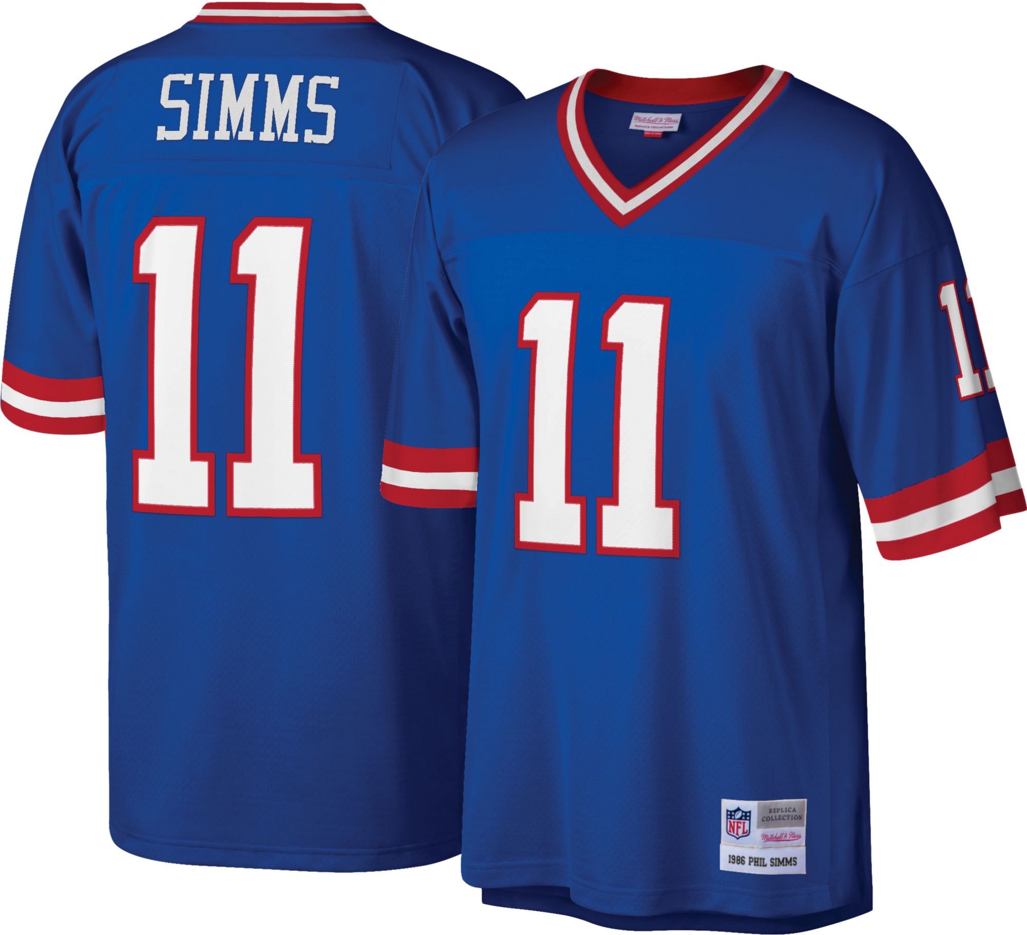 Mitchell & Ness Men's New York Giants Phil Simms #11 Royal 1986